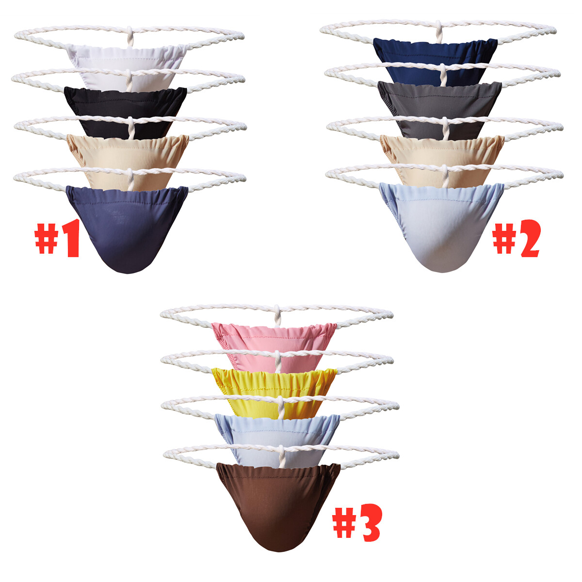4 5 10 Pack Men Thong G-String Bulge Pouch Micro T-back Brief Bikini Underwear