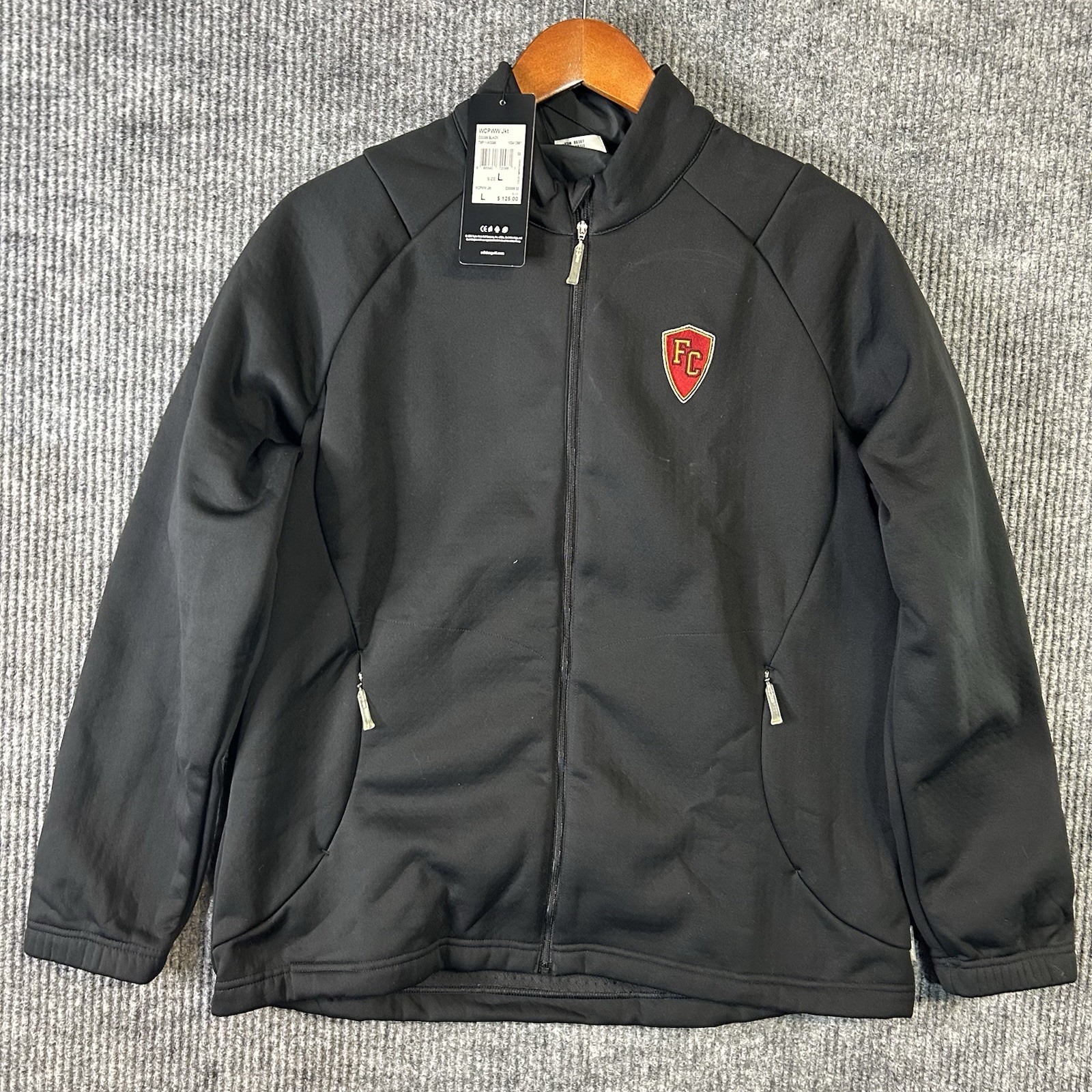 Adidas Jacket Women’s Large Clima Proof Wind Warm Full Zip Soccer