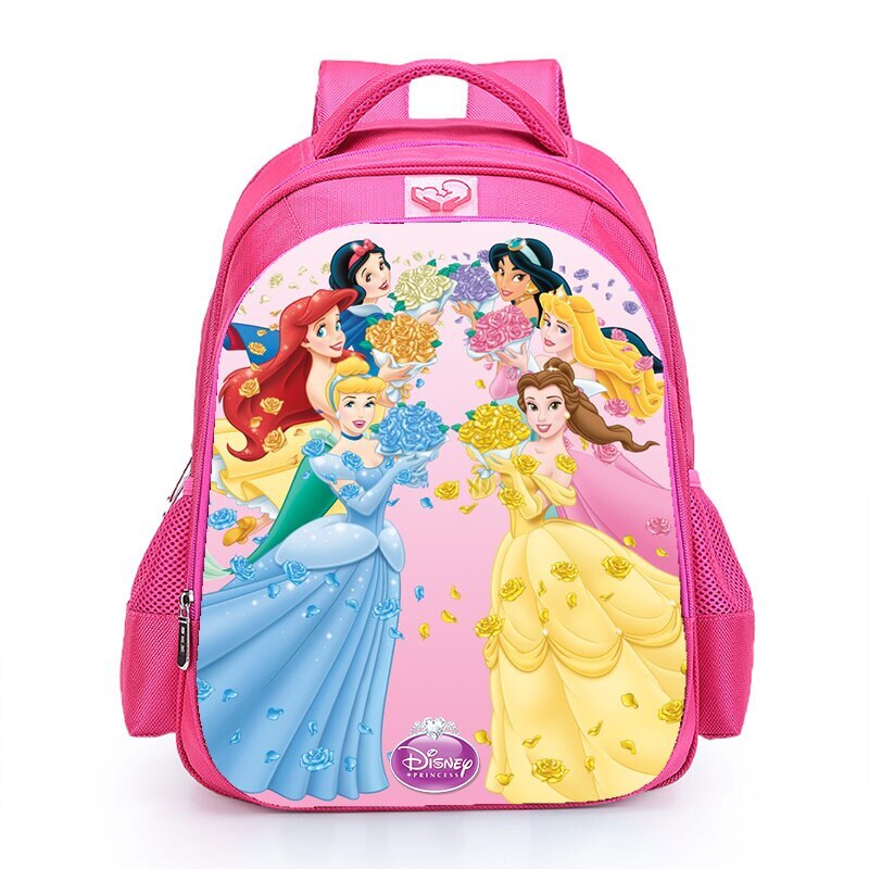 16“ Snow/White Princess Kids Backpack School Shoulder Bags Daily Bags Mochila