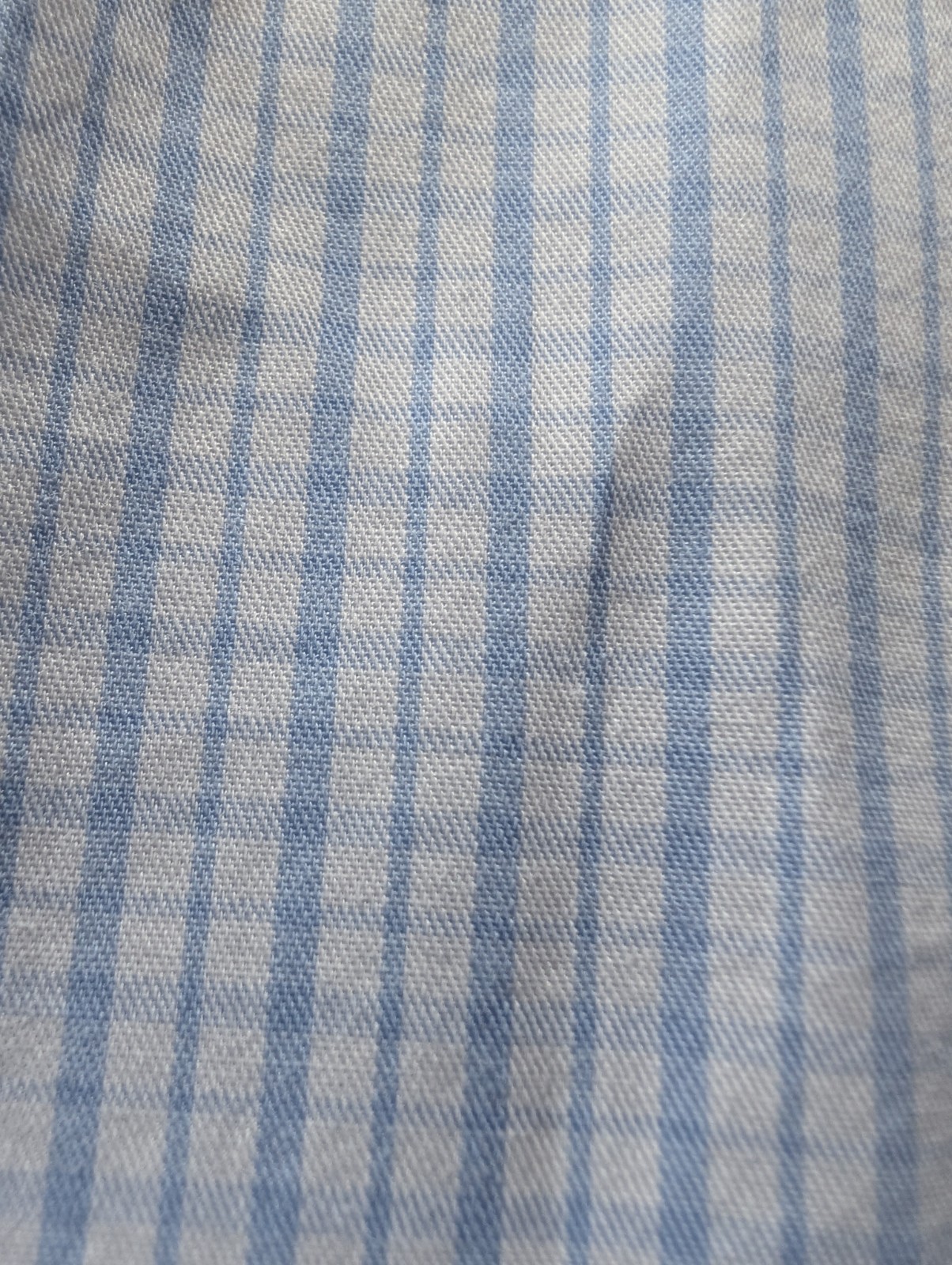 Ledbury Fine Shirting Slim Fit 17.5 100% Baumwolle Cotton Blue Checkered