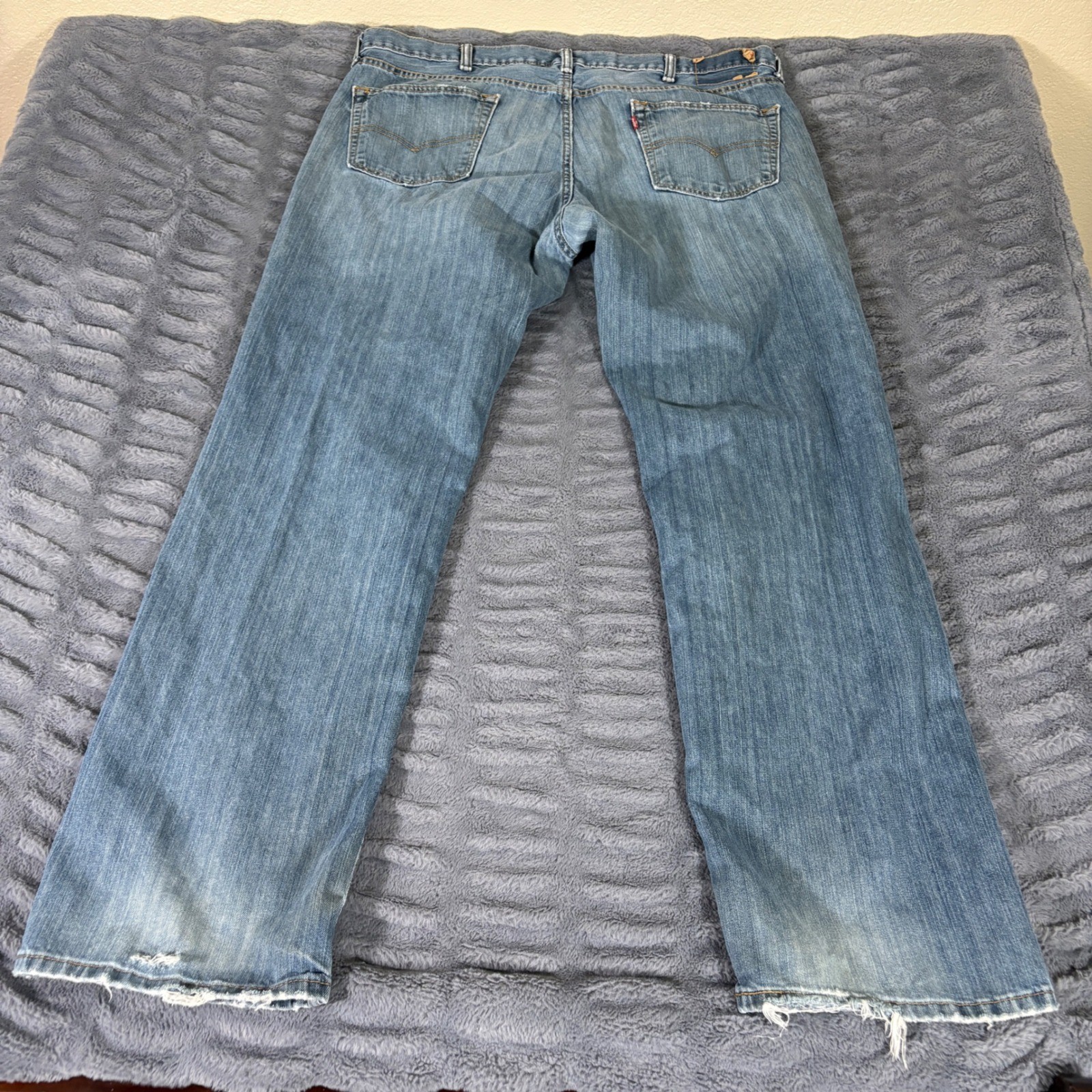 Levis 559 Relaxed Straight Leg Jeans Mens 42×34 Medium Wash Blue Denim AR323