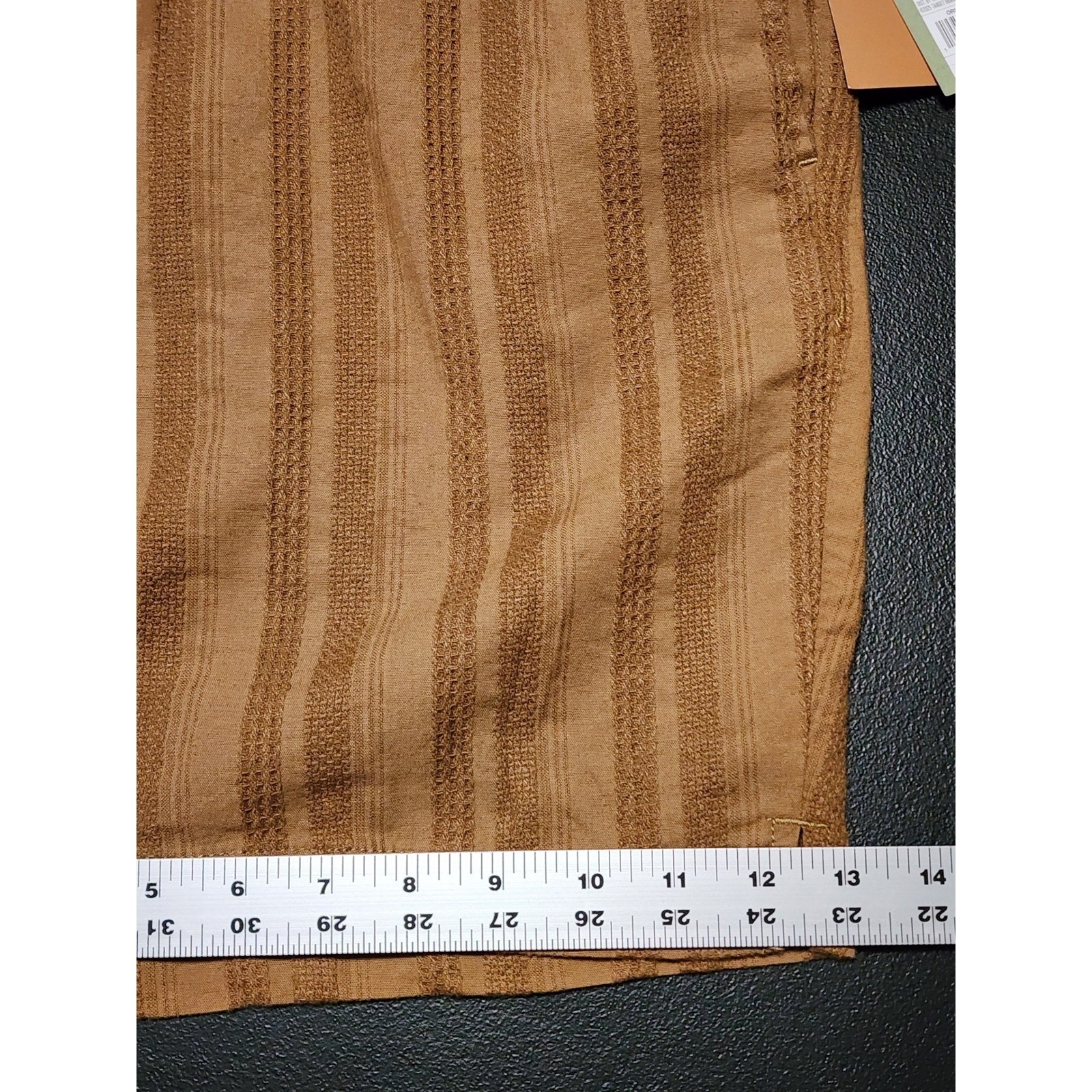 Goodfellow & Co Pull-On Shorts Textured Stripe XL Brown