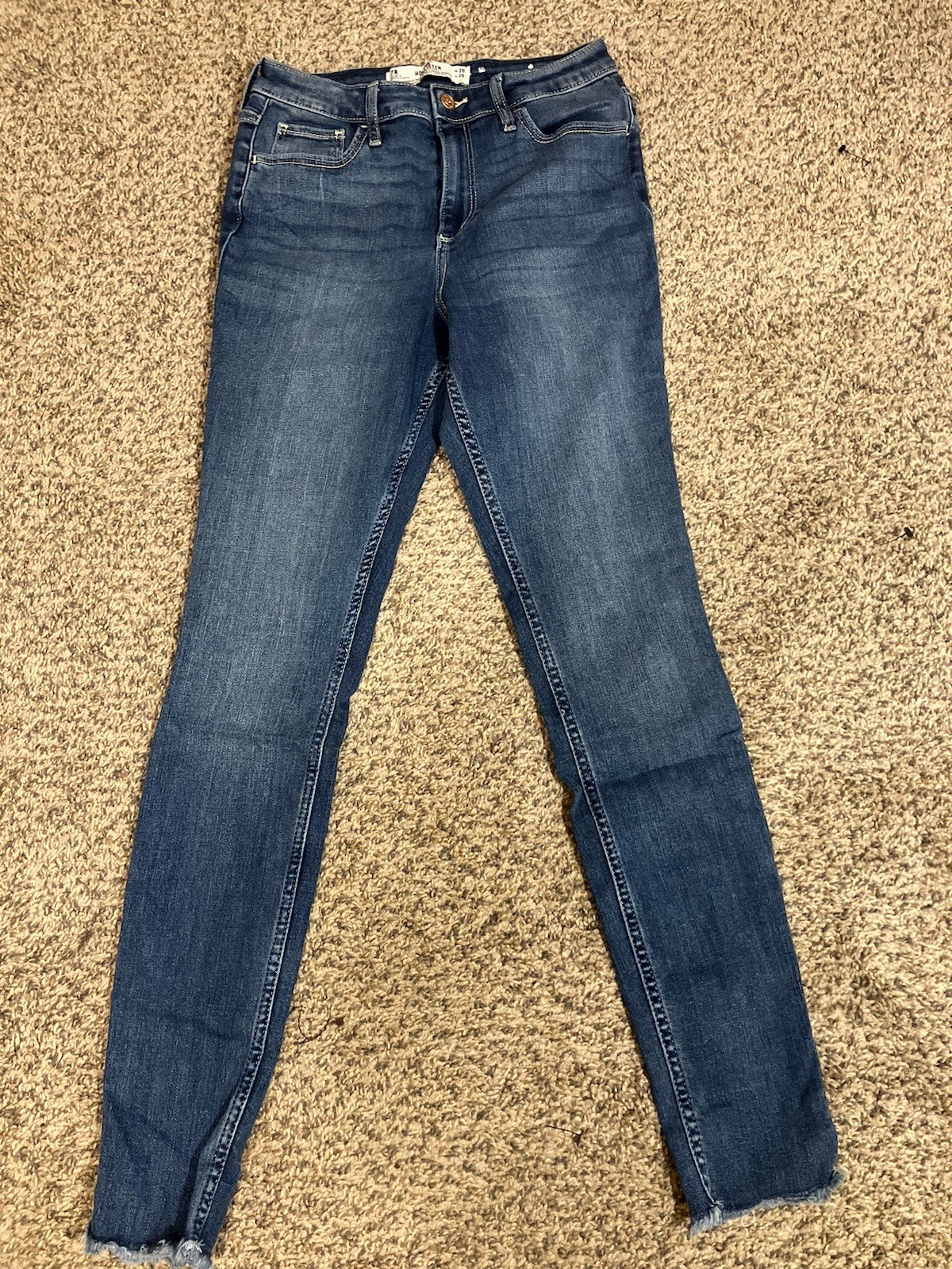 Hollister Women Jeans CURVY HIGH RISE SUPER SKINY 7R W28 / L 28 Excellent