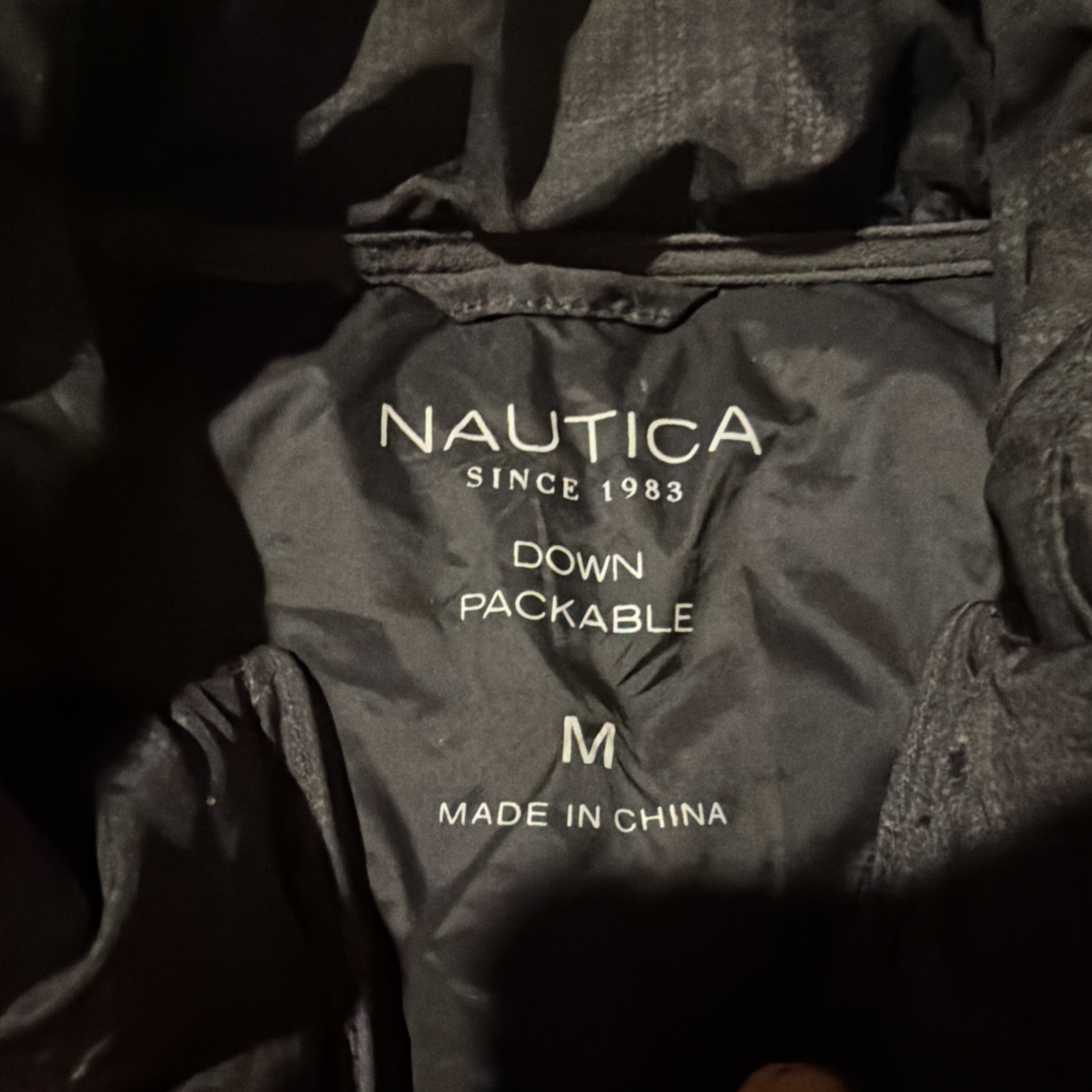 NAUTICA Vest Men’s M Puffer Jacket/ VEST black Gray VTG