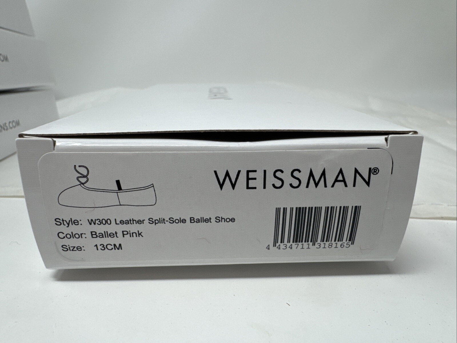 Weissman Ballet Pink Split Sole Leather Ballet Shoes Child, Youth, Adult Sz New