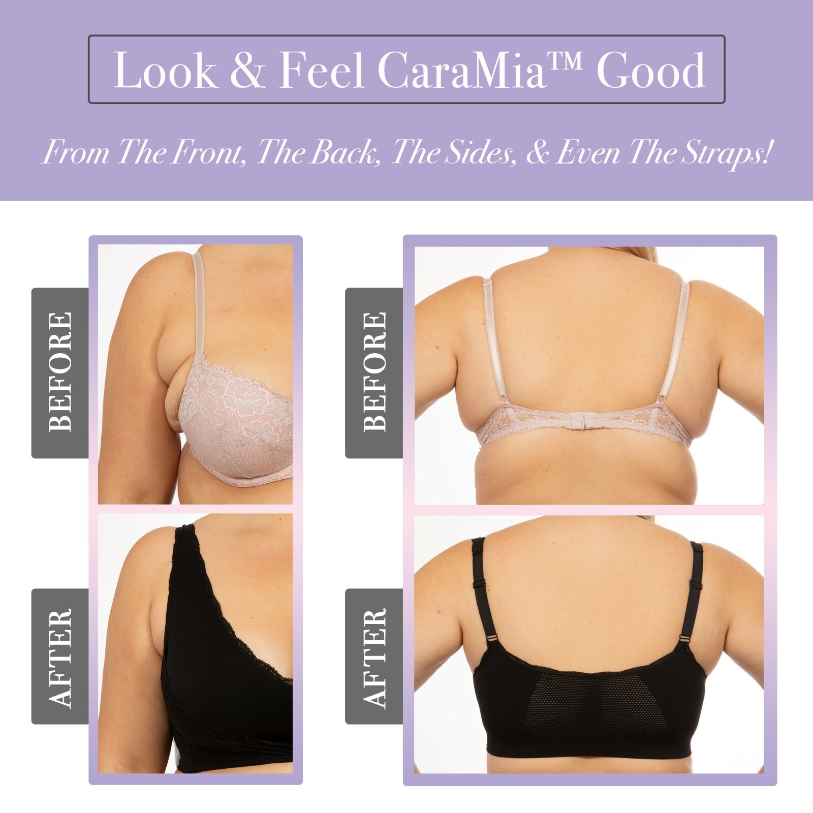 Women’s Cara Mia Bra, ™ Support Comfort Bra As Seen On TV – All Sizes Available
