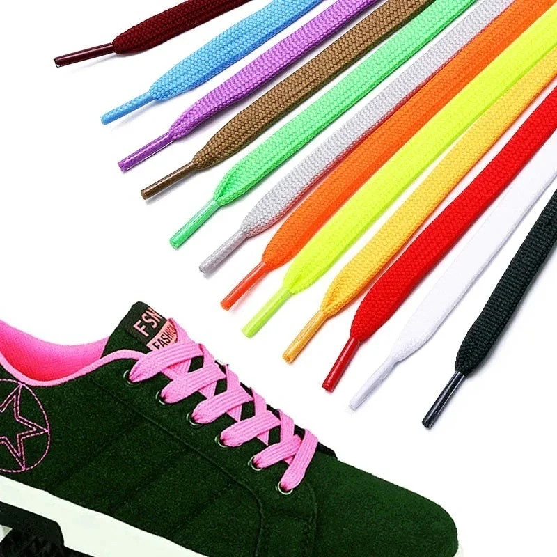 Fat Shoelaces Thick Flat 3/4″ Wide Shoelaces Solid Color for All Shoe Types
