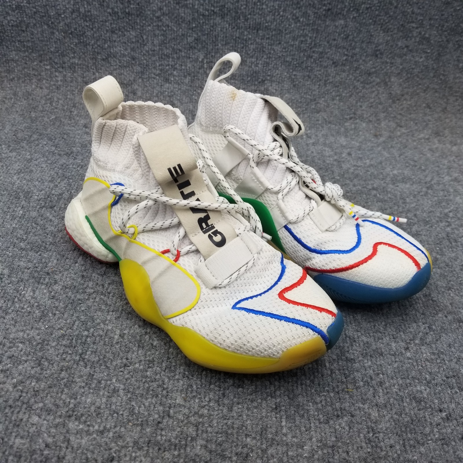 Pharrell x adidas Crazy BYW X Gratitude Empathy Size 8 White Collab Shoes