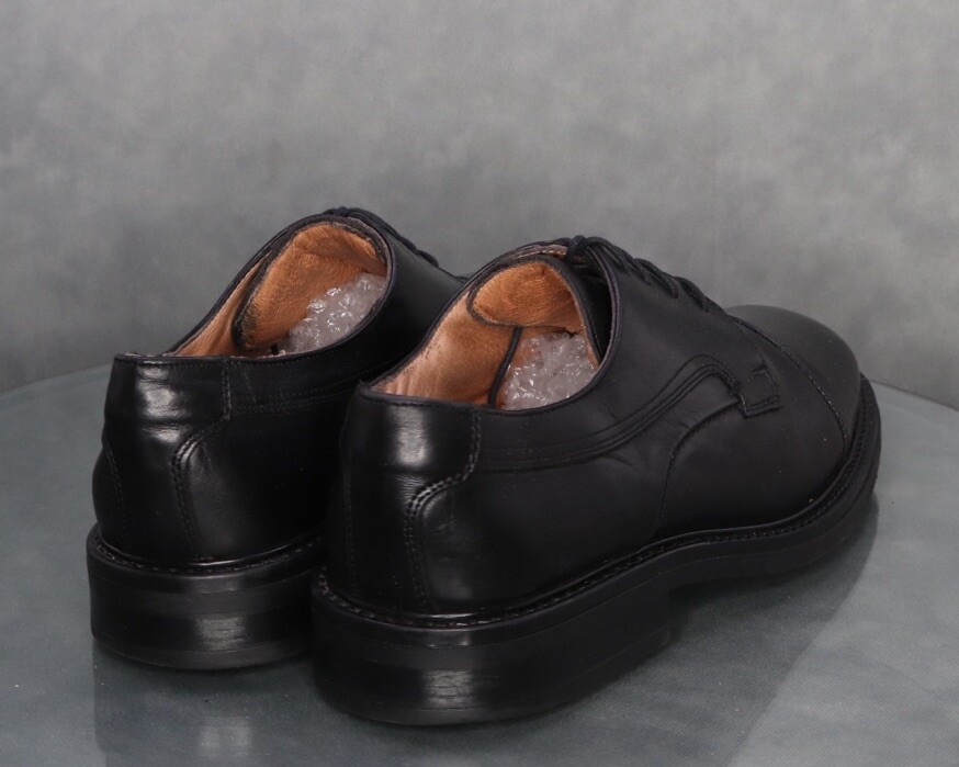 Bostonian Cap Toe Black Leather Dress Shoes Men’s Size 11.5 Made In Italy