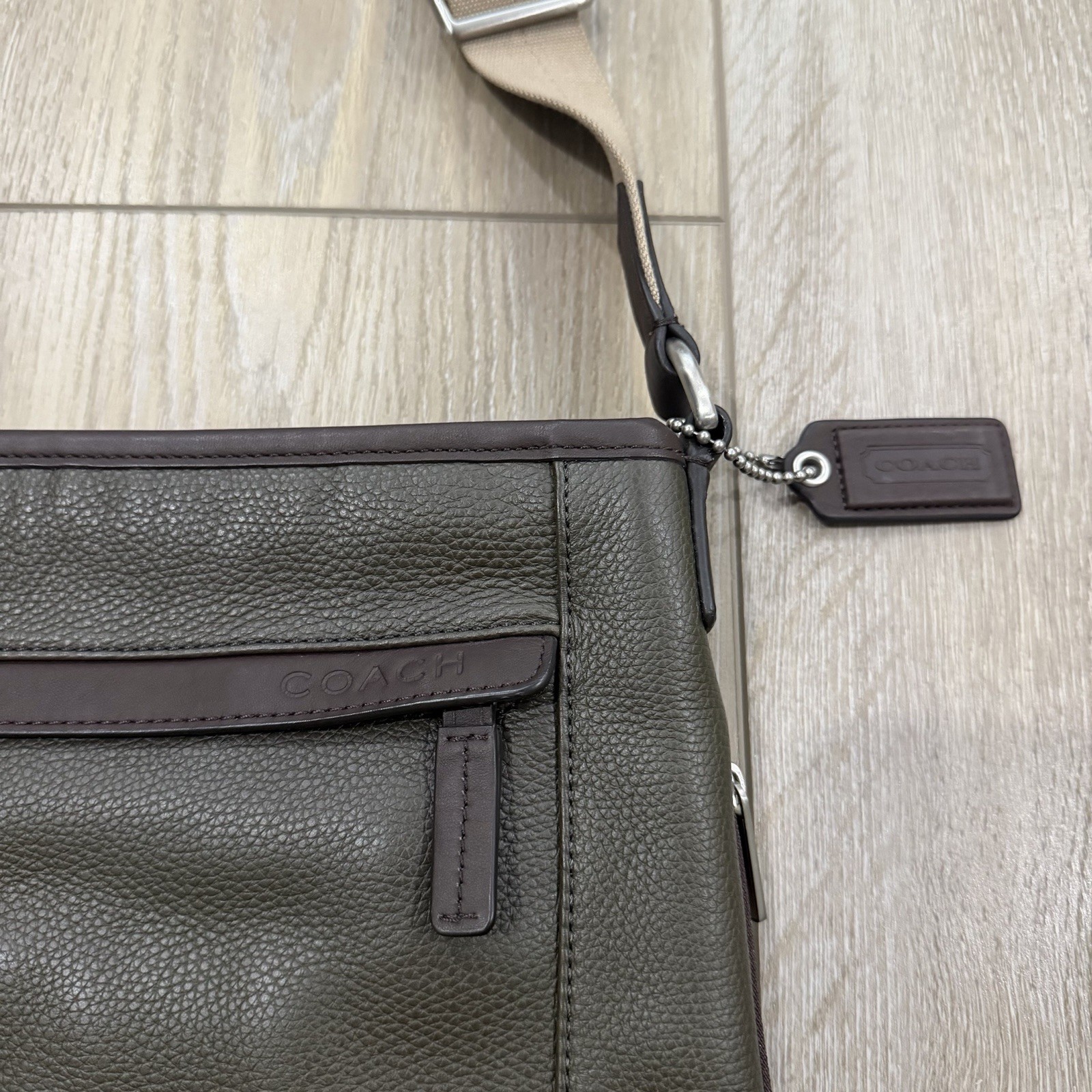 Coach Camden Leather Tech Crossbody