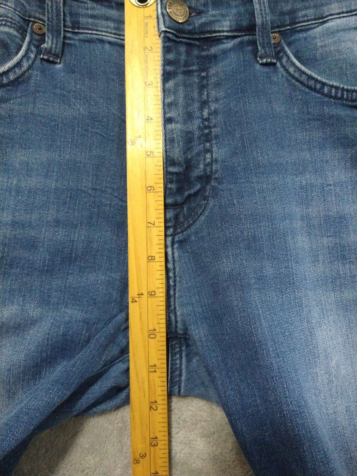 Mavi Jeans Mens 32×32 Blue Denim Slim Straight Leg Medium Wash Stretch Mid Rise