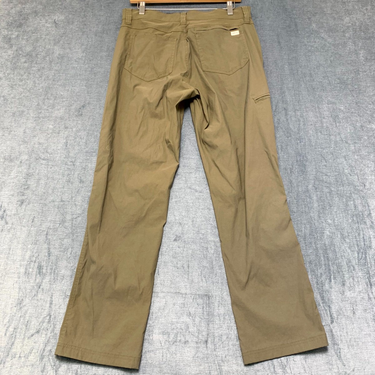 Orvis Tech Pants Mens 32×30 Beige Water Repellent 2 Way Stretch Travel Hiking