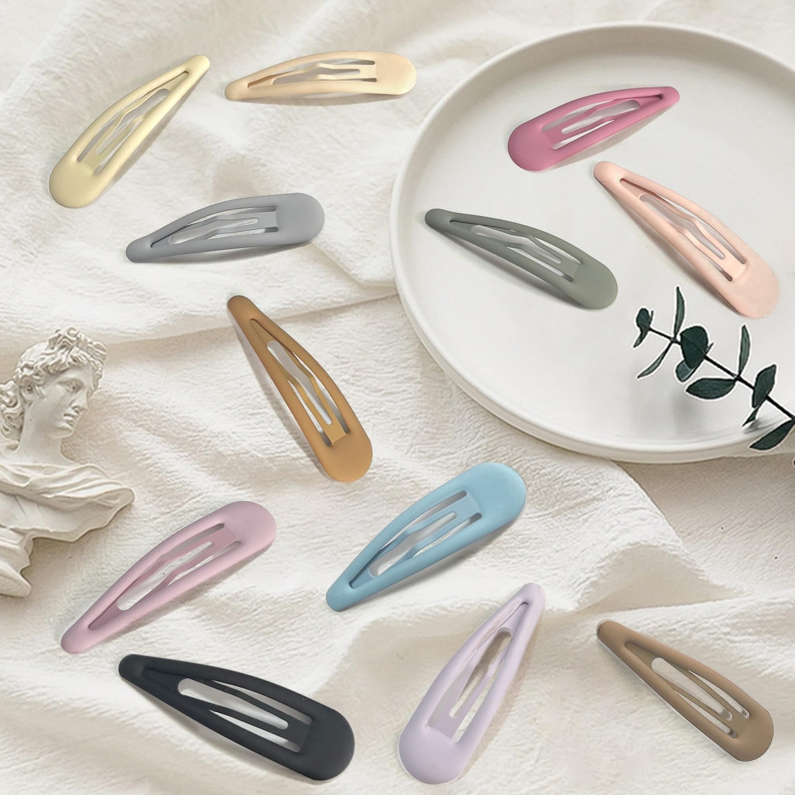 24 PCS 2.36 In Metal Snap Hair Barrettes For Water Drop Shape Hair Clips For …