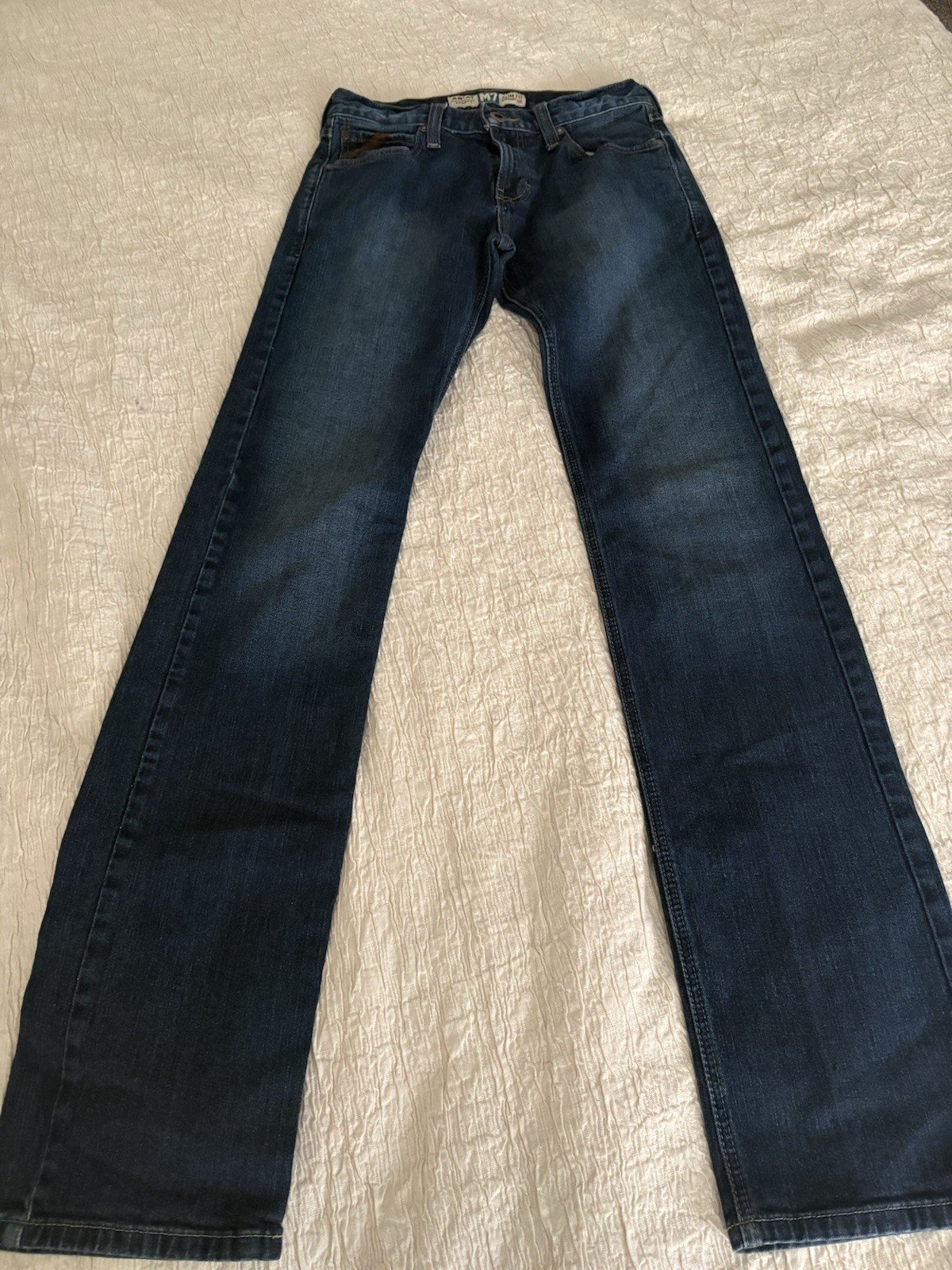 Ariat Legacy Men’s Slim Fit Straight Leg Blue Dark Wash Denim Jeans 5-Pocket M7