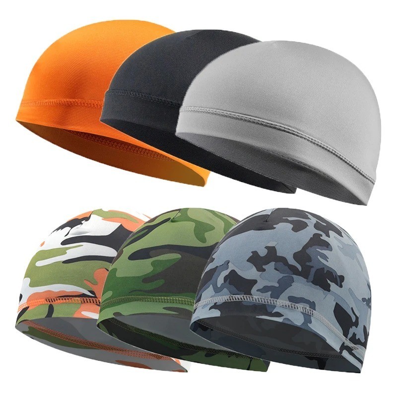 Sweat Wicking Cooling flag Dome Skull Cap Helmet Liner Sport Beanie durag Hat…