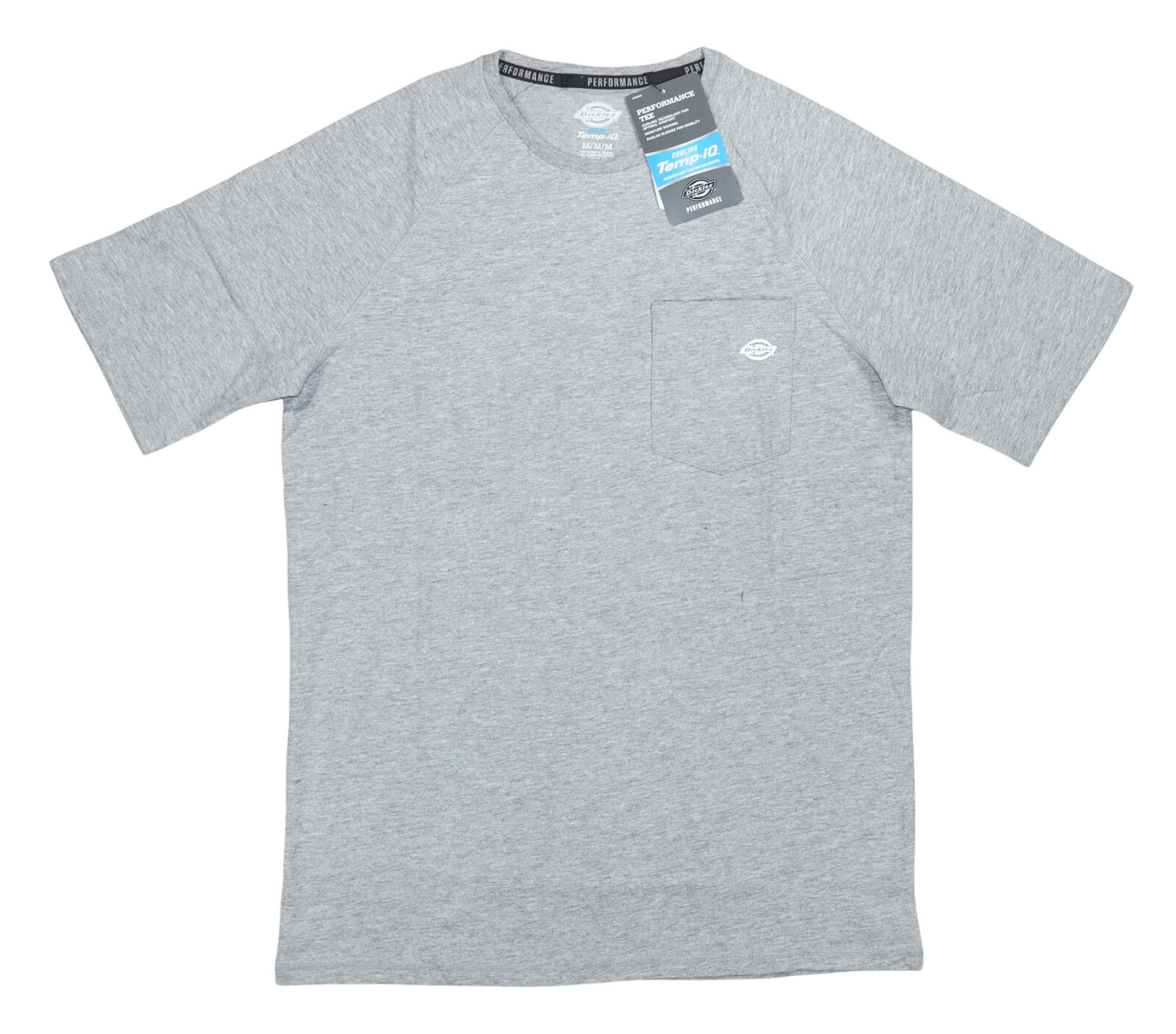 Dickies Short Sleeve Crew Neck Chest Pocket Temp IQ Performance Mens T-Shirt NWT