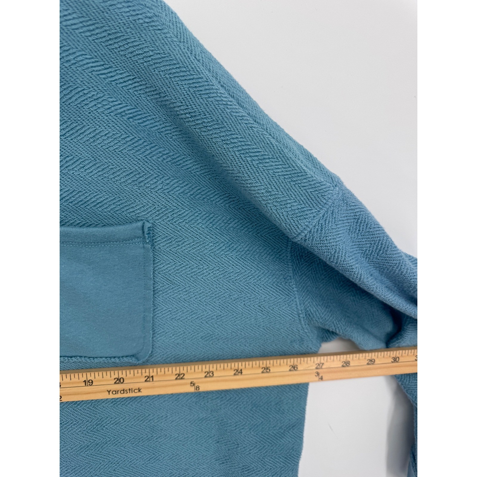 American Eagle Pullover Sweatshirt Womens XS Herringbone Henley Oversized
