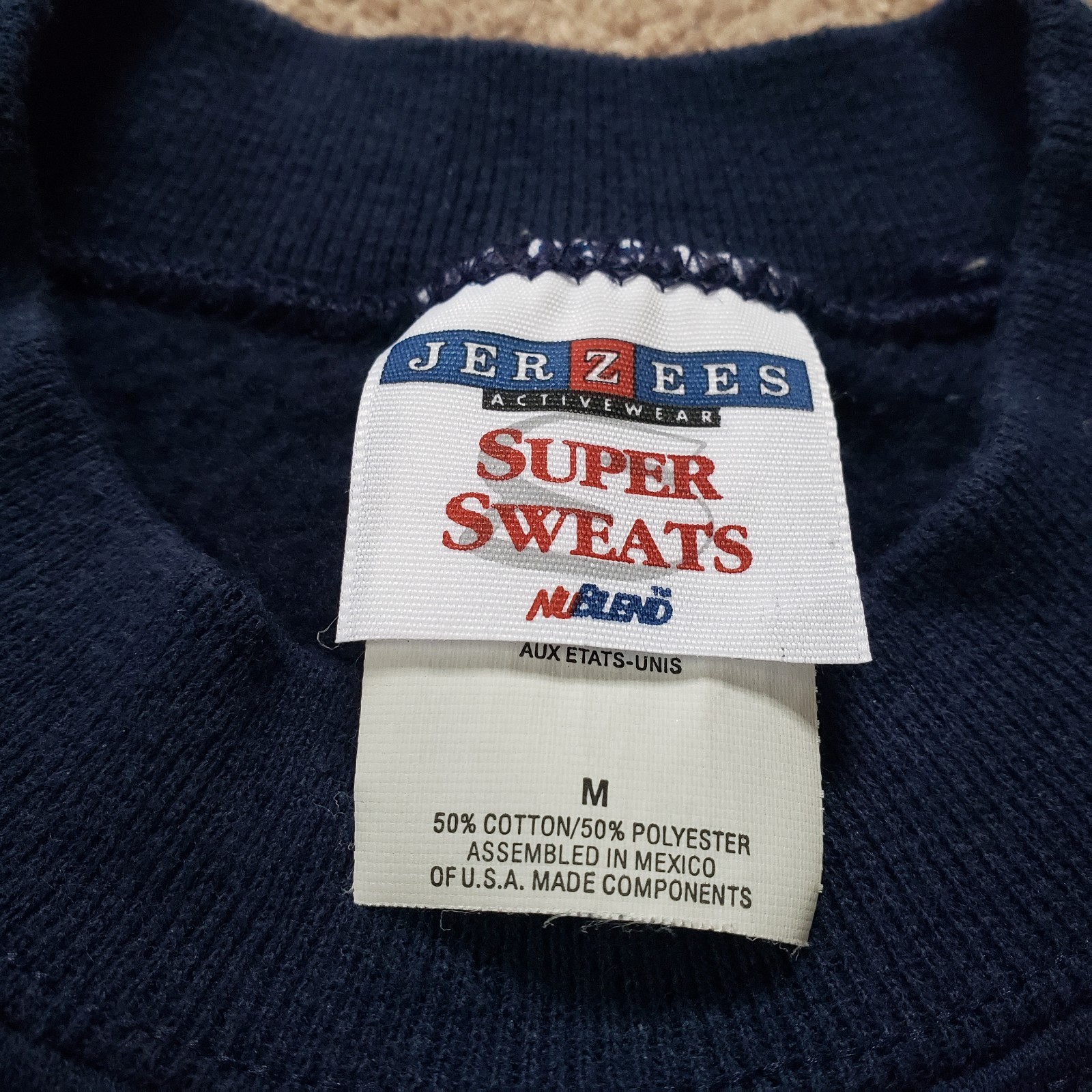 Vintage 90s All That Jazz Size Medium Unisex Navy Blue Sweatshirt Tap Ballet