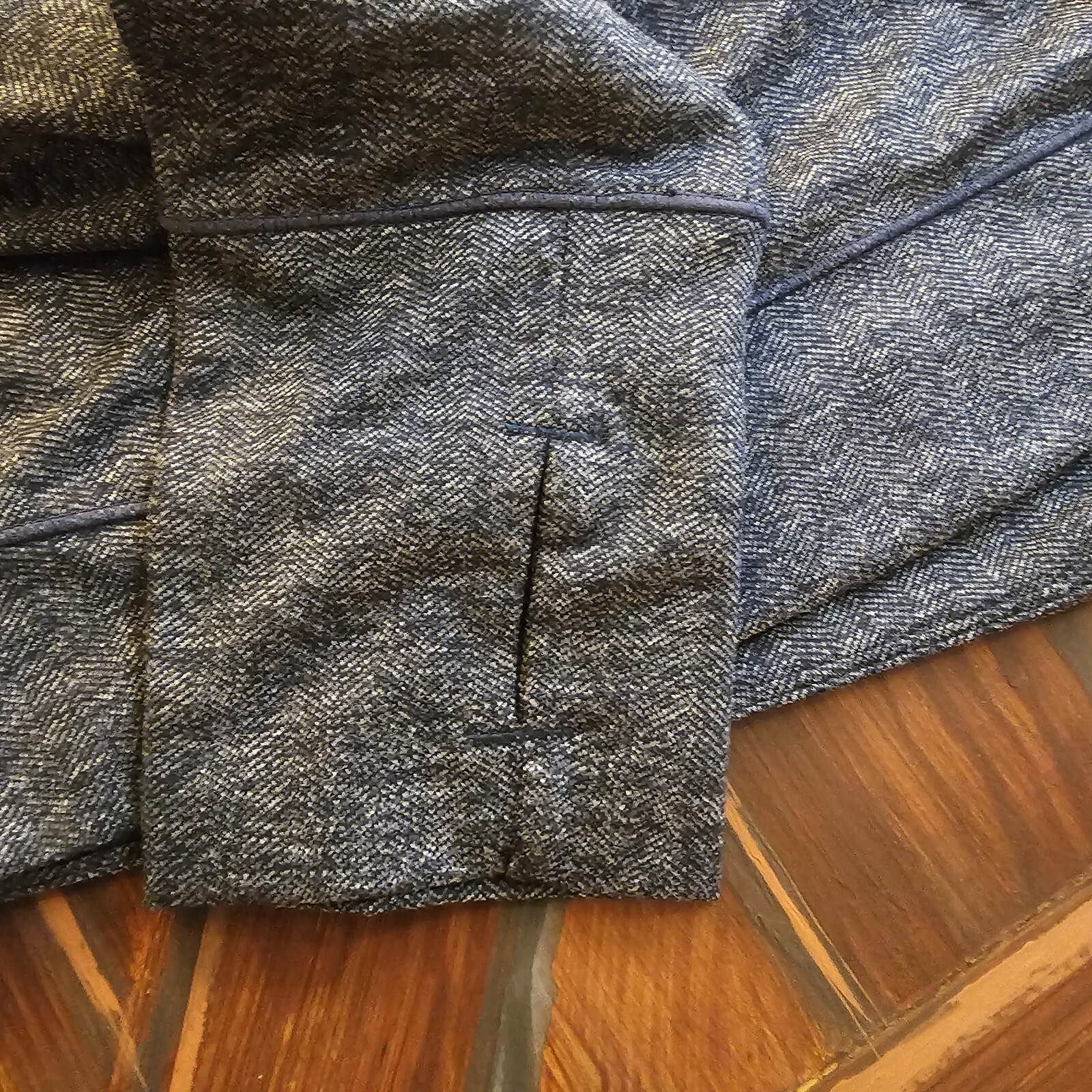 Prana Funnel Neck Herringbone Nautical Knit Sleeve Crop Top Sz Xl Activewear Nwt