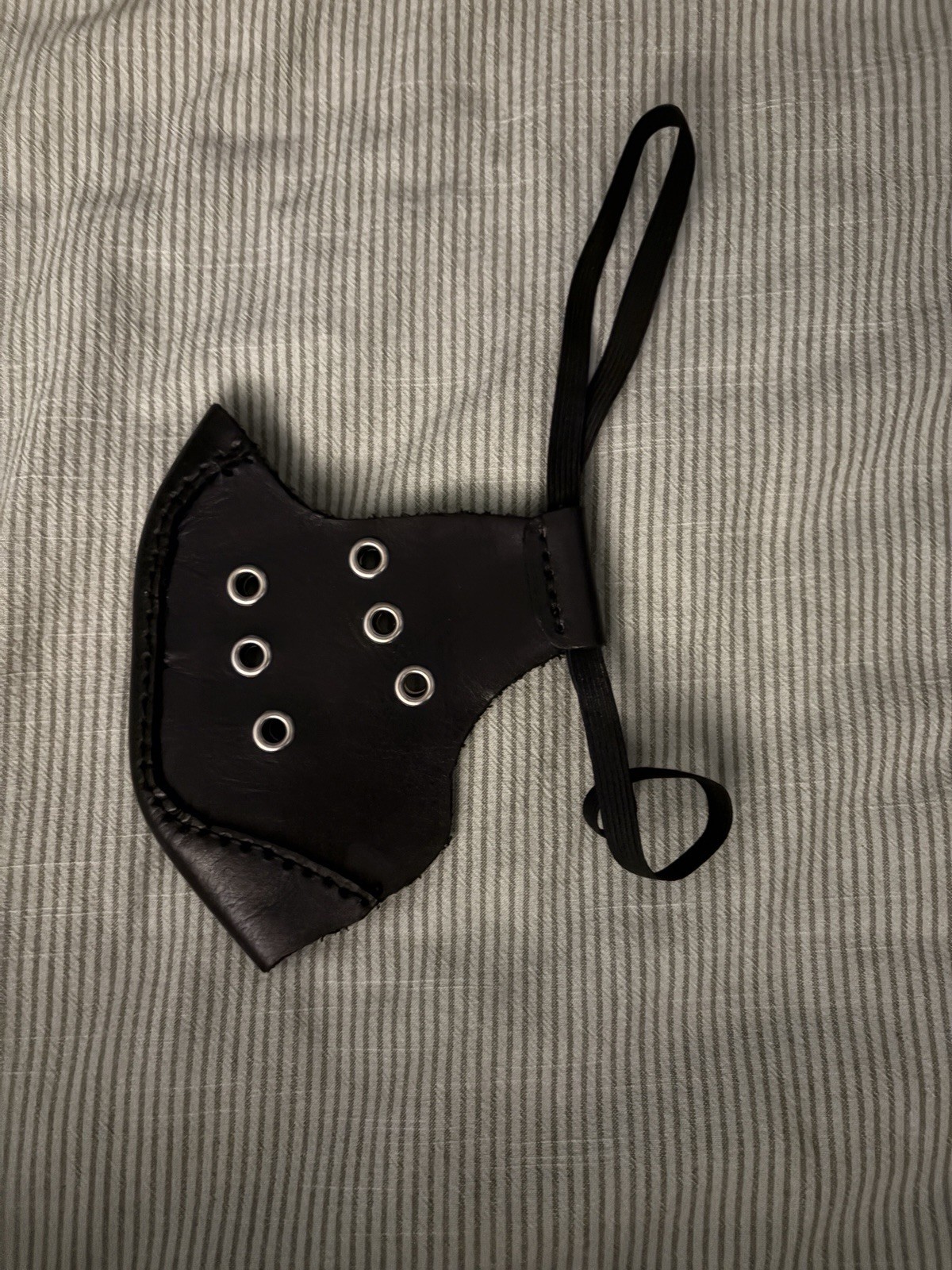 Homemade Leather Mask For Fun Halloween Costume