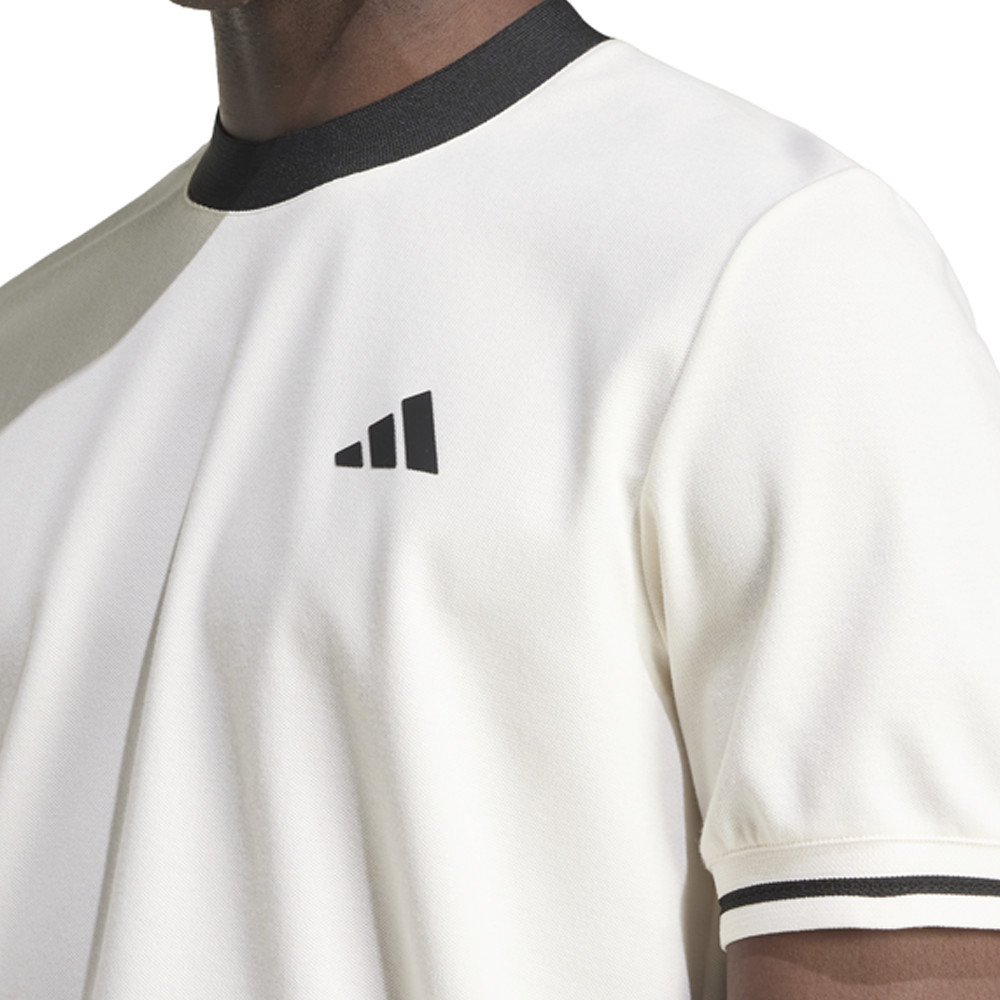 adidas Heritage Crew Neck Short Sleeve T-Shirt Mens White Casual Tops JC6742