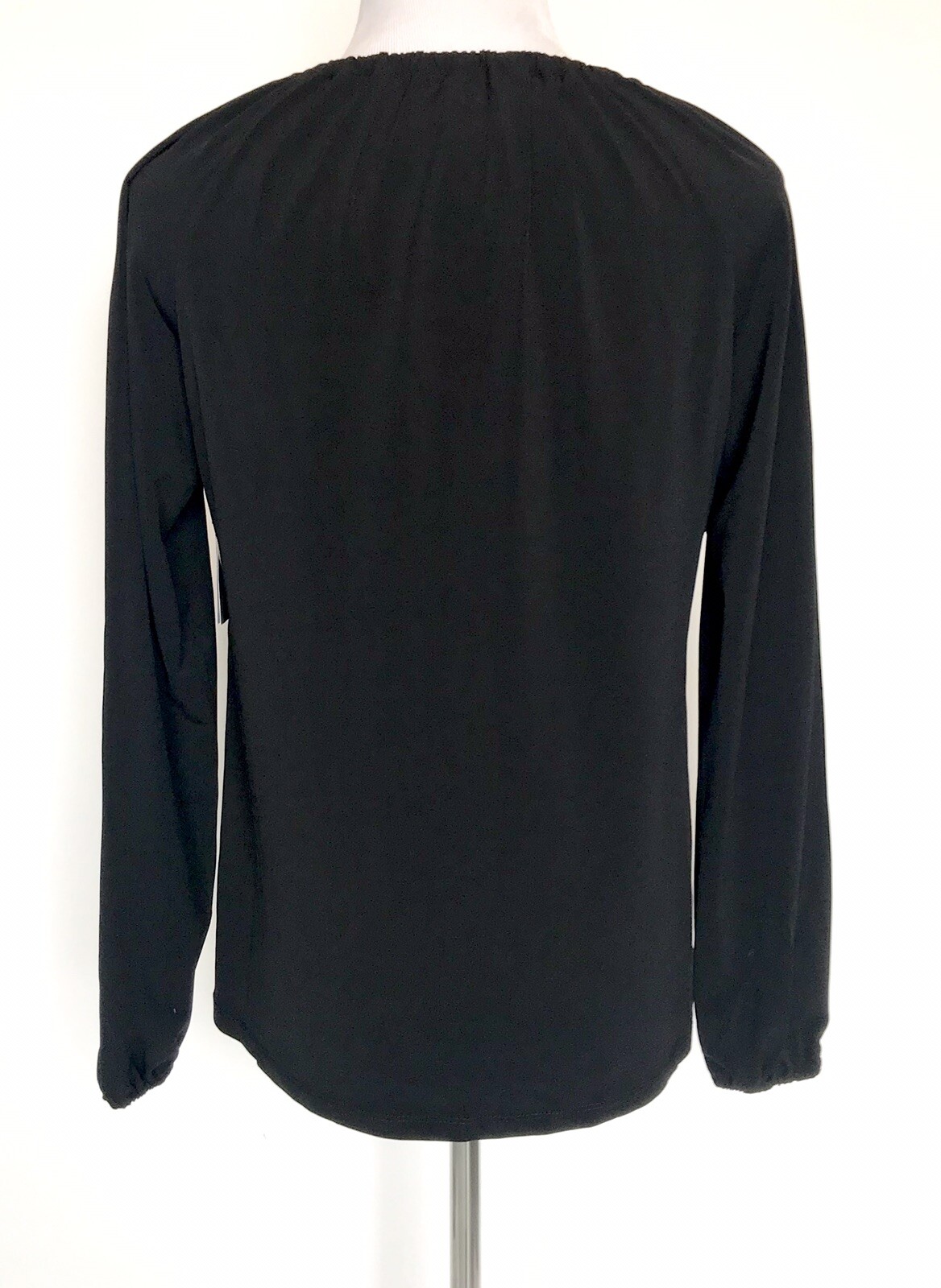 Carmen Marc Valvo Sz S Black Top Gold Metal Neck Chain Retail $58 Price $34 NWT