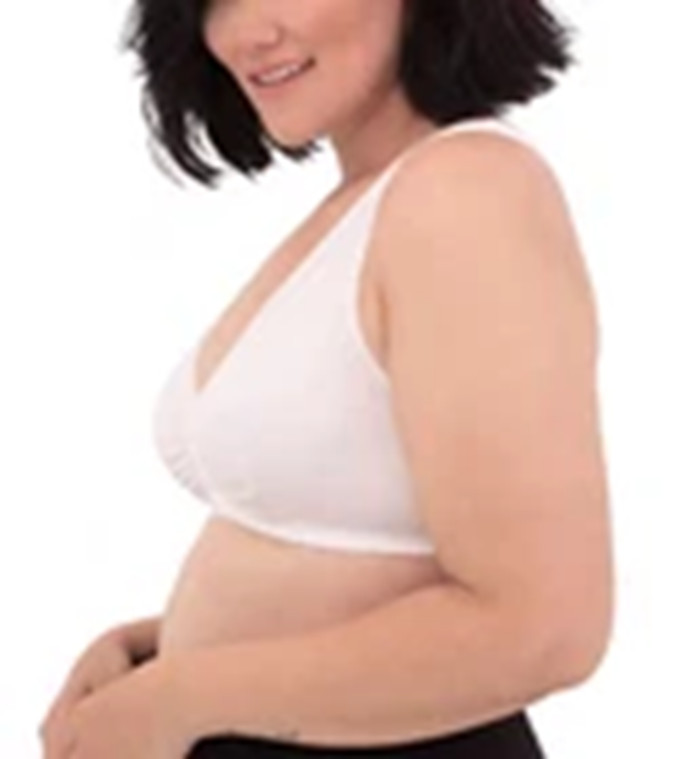Leading Lady Meryl Cotton Front Closure Bra White Size 40 C/D/DD