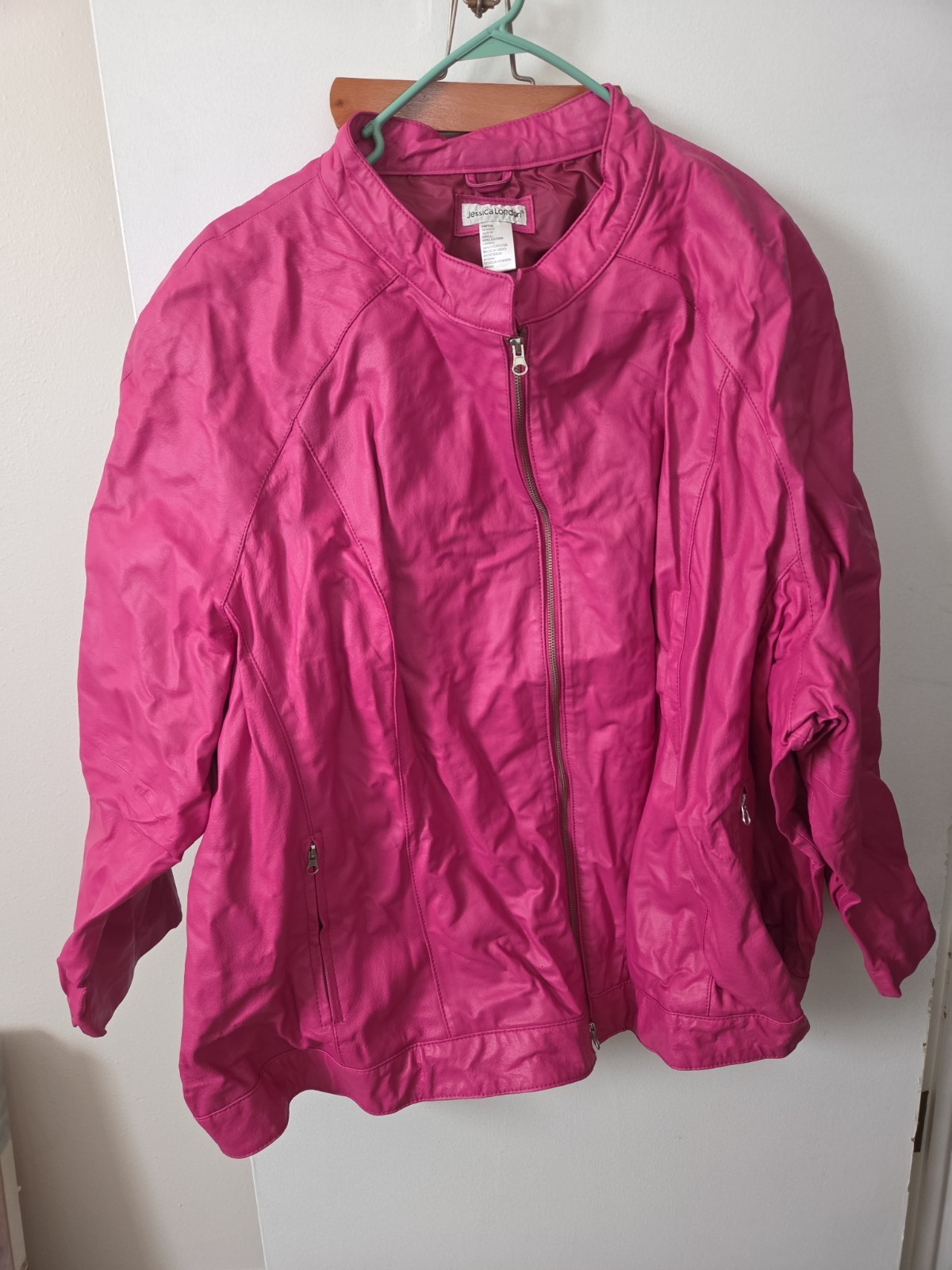Jessica London Women’s Leather Jacket Size 40