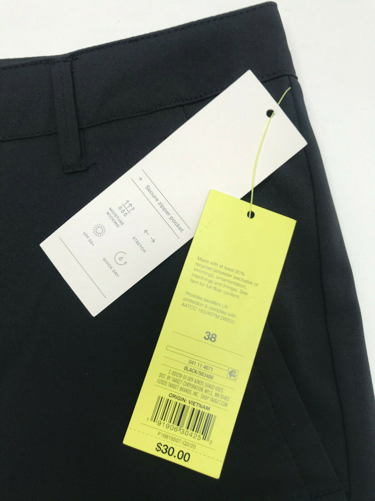 Men’s Cargo Golf Shorts – All in Motion Khaki, Navy, Grey Or Black Size 38
