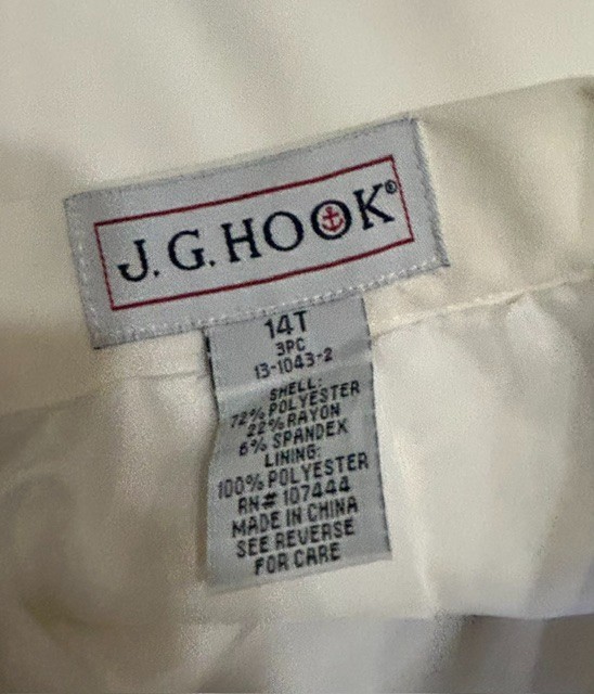 J.G. Hook 3 Piece Suit
