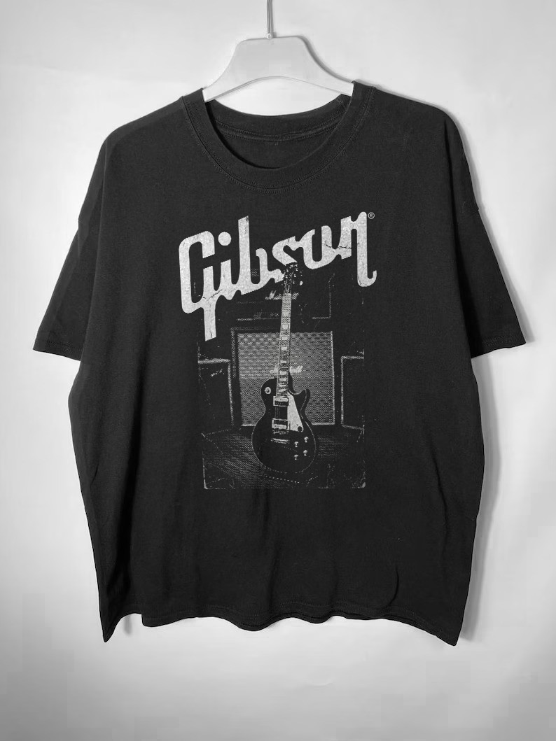 HOT! Gibson Les Paul Guitar Unisex Cotton T-Shirt Size S-5XL
