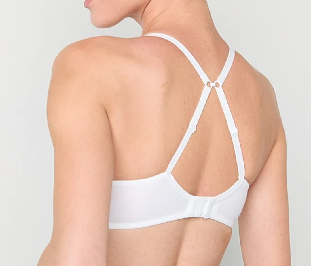 Arizona Body Cloud Kissed Push-Up Underwire Bra White 32B Convertible Racerback