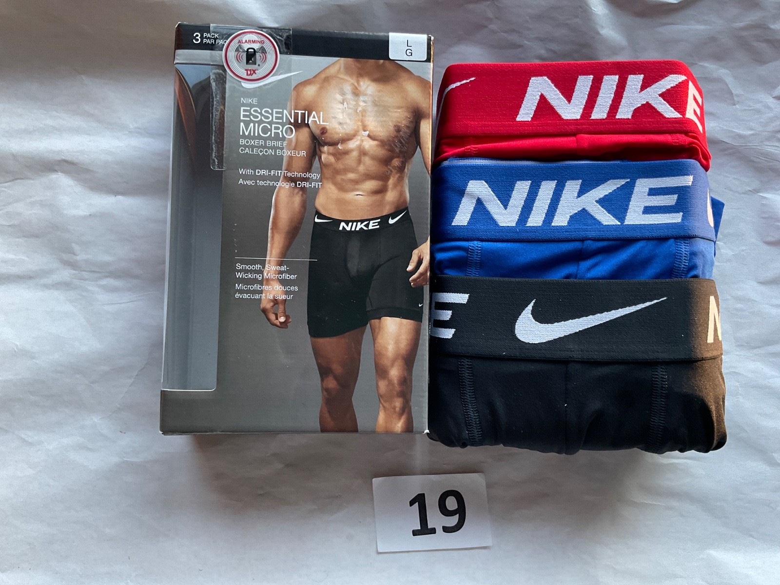 Nike Essential Micro 3-Pack Boxer Brief Dri Fit New Orange Blue Gray Pink Black
