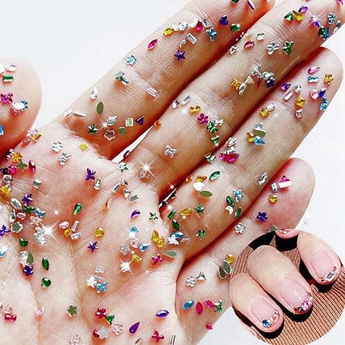 Colorful Rhinestones Rhinestone Charms Multi Shape Crystal 3D multicolored