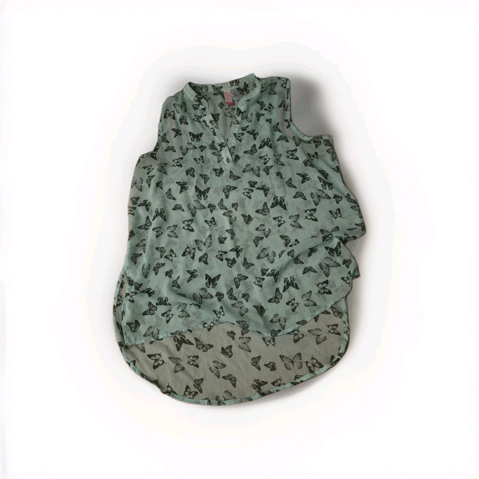 NO BOUNDARIES Black Butterfly Design JUNIORS TANK XL 15-17