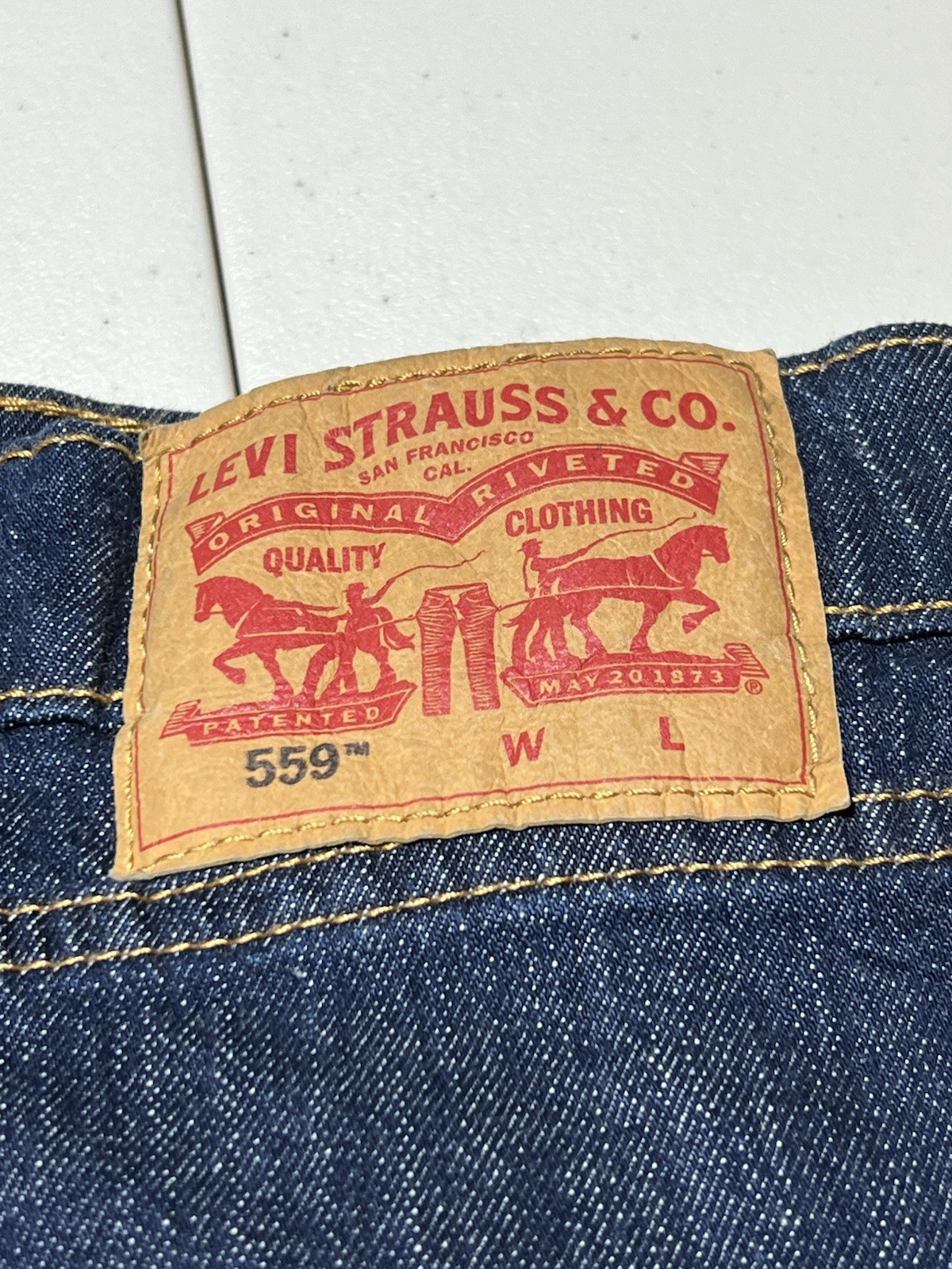 NeW Levi’s 559 Men’s Relaxed Straight Fit Blue Jeans Big & Tall Size 54×32 Levis