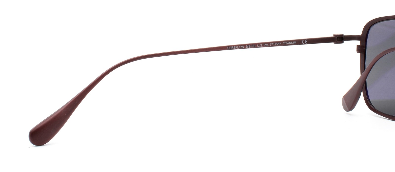 Maui Jim EBB Flow MJ 542-07M Sunglasses Matte Burgundy Red Titanium Polarized