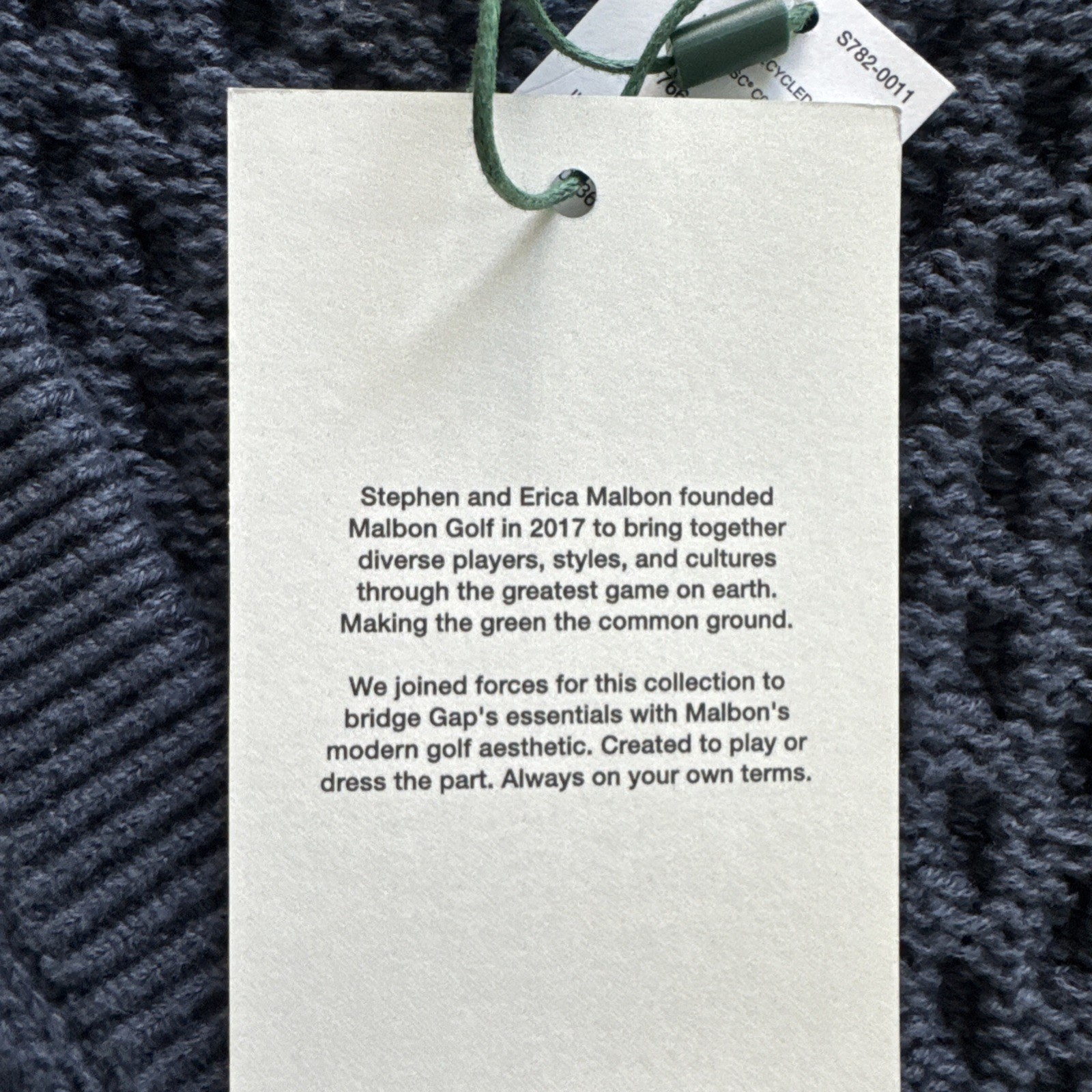 Malbon X Gap Men’s Cable Knit Sweater XL