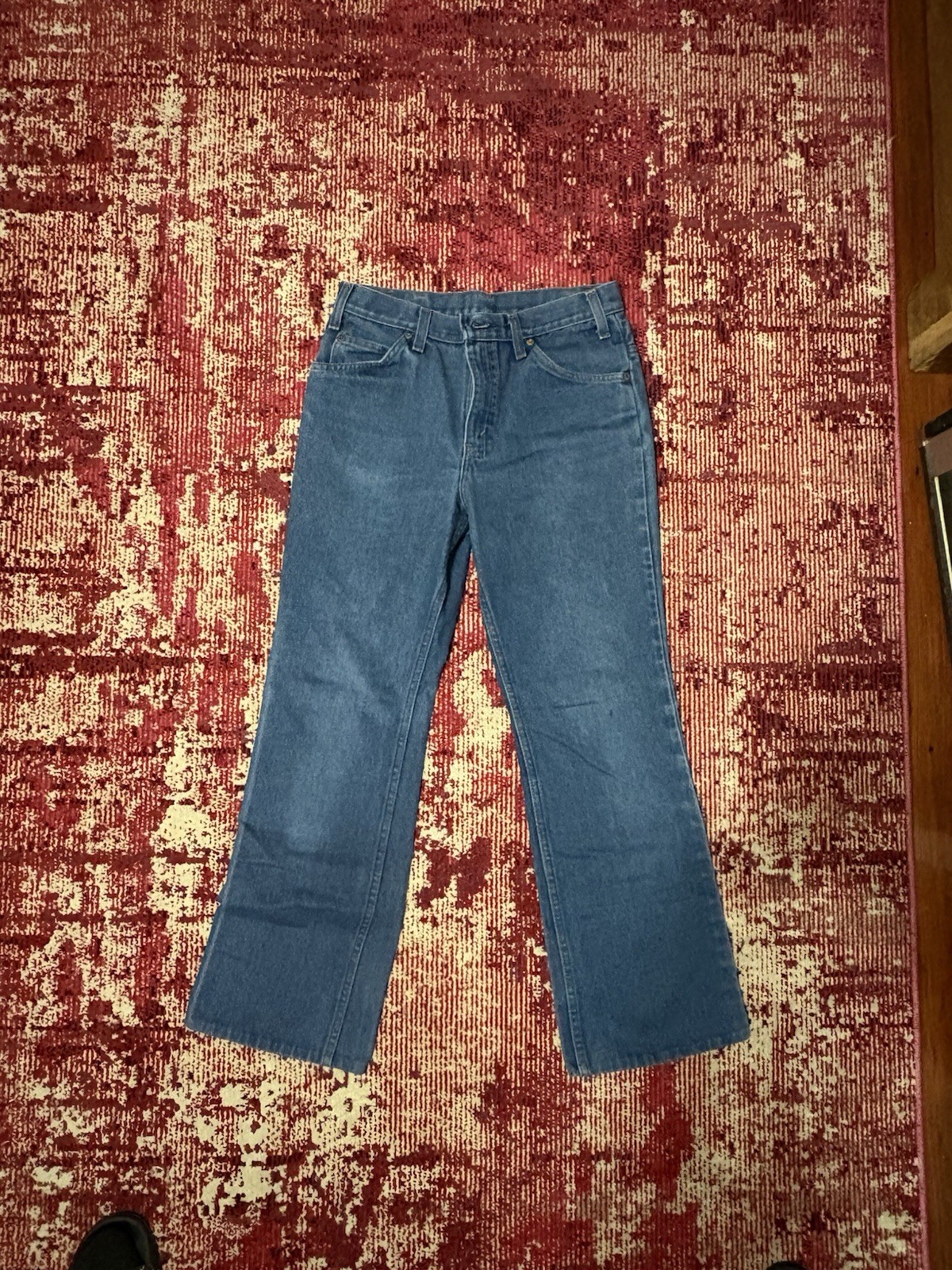 Vintage Men’s 30W x 30L Dark Wash Bell Bottom Flared Blue Jeans