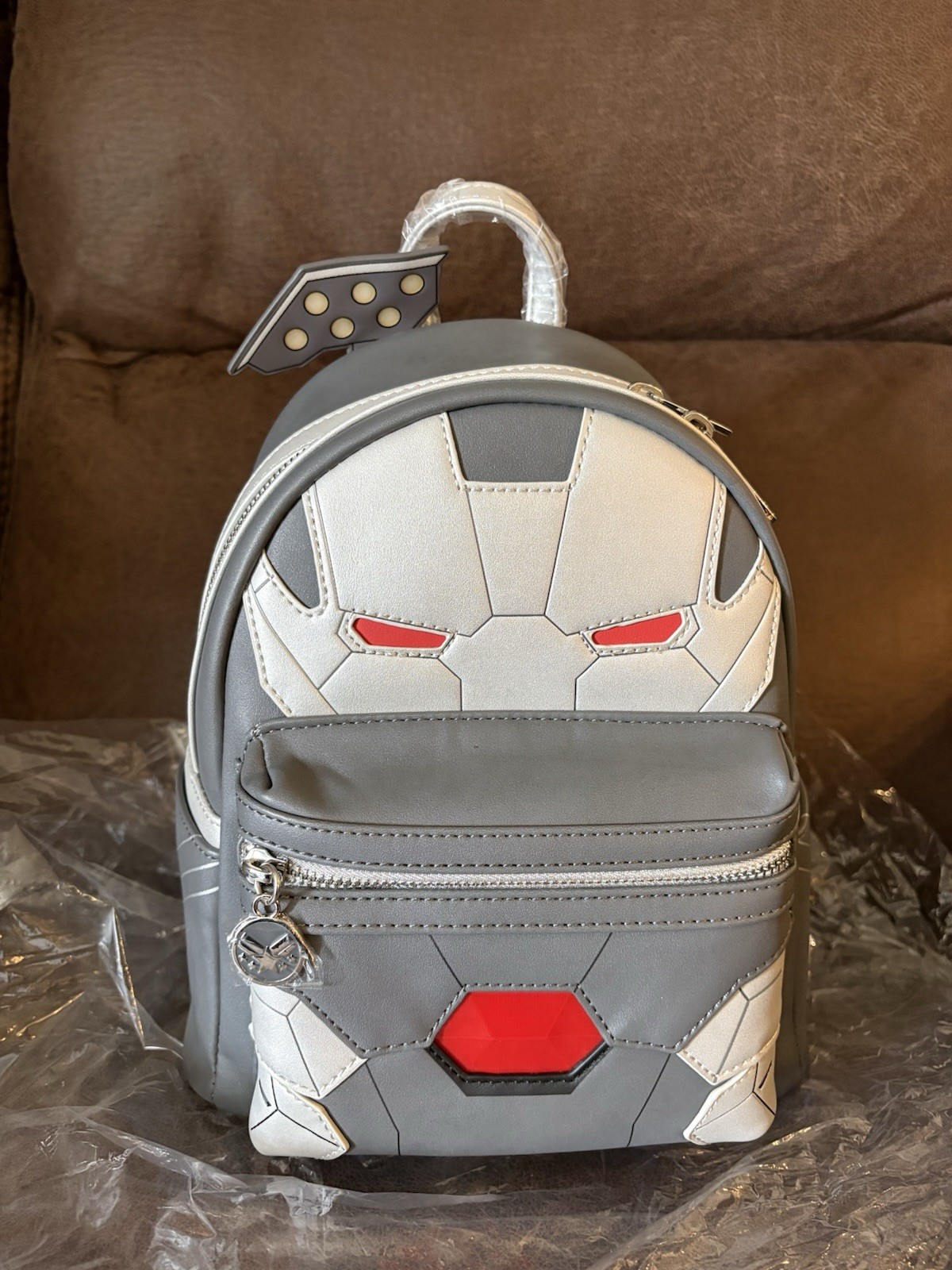 Loungefly Marvel Light Up War Machine Iron Man Cosplay Mini Backpack NWT