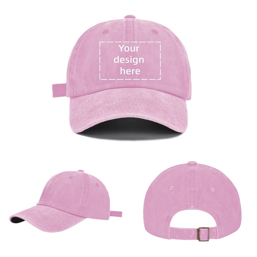 Unisex Outdoor Lovers Personal Name Custom Washed Denim Baseball Cap