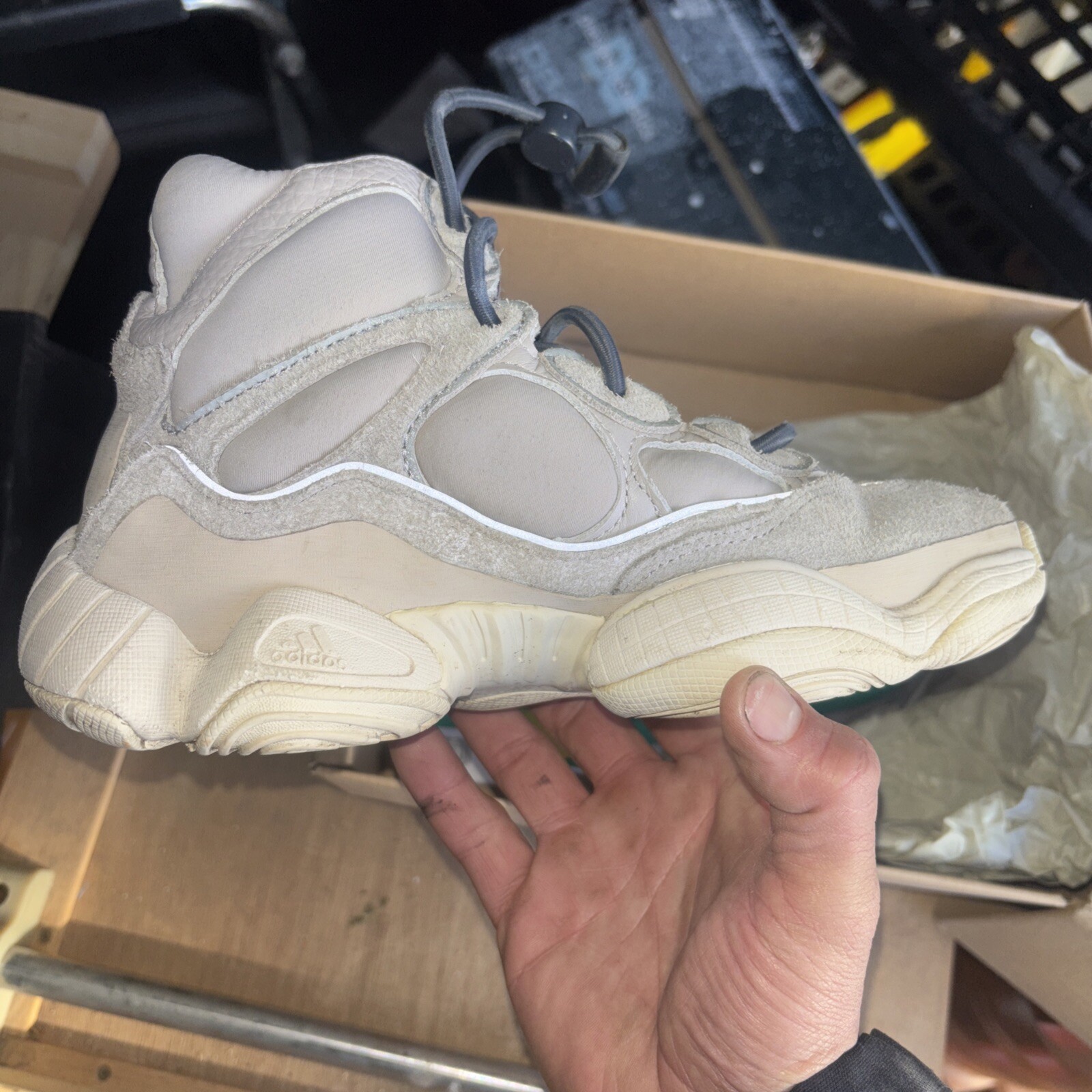 Size 6 – adidas Yeezy 500 High Mist Stone