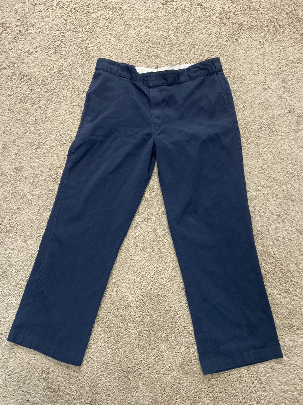 Dickies 874 Original Fit Pants Mens 38×30 Blue Chino Straight Leg Workwear