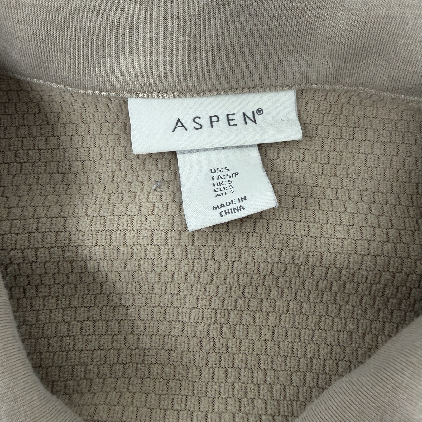 Aspen Shacket Button Up Pockets Beige Fall Cozy S