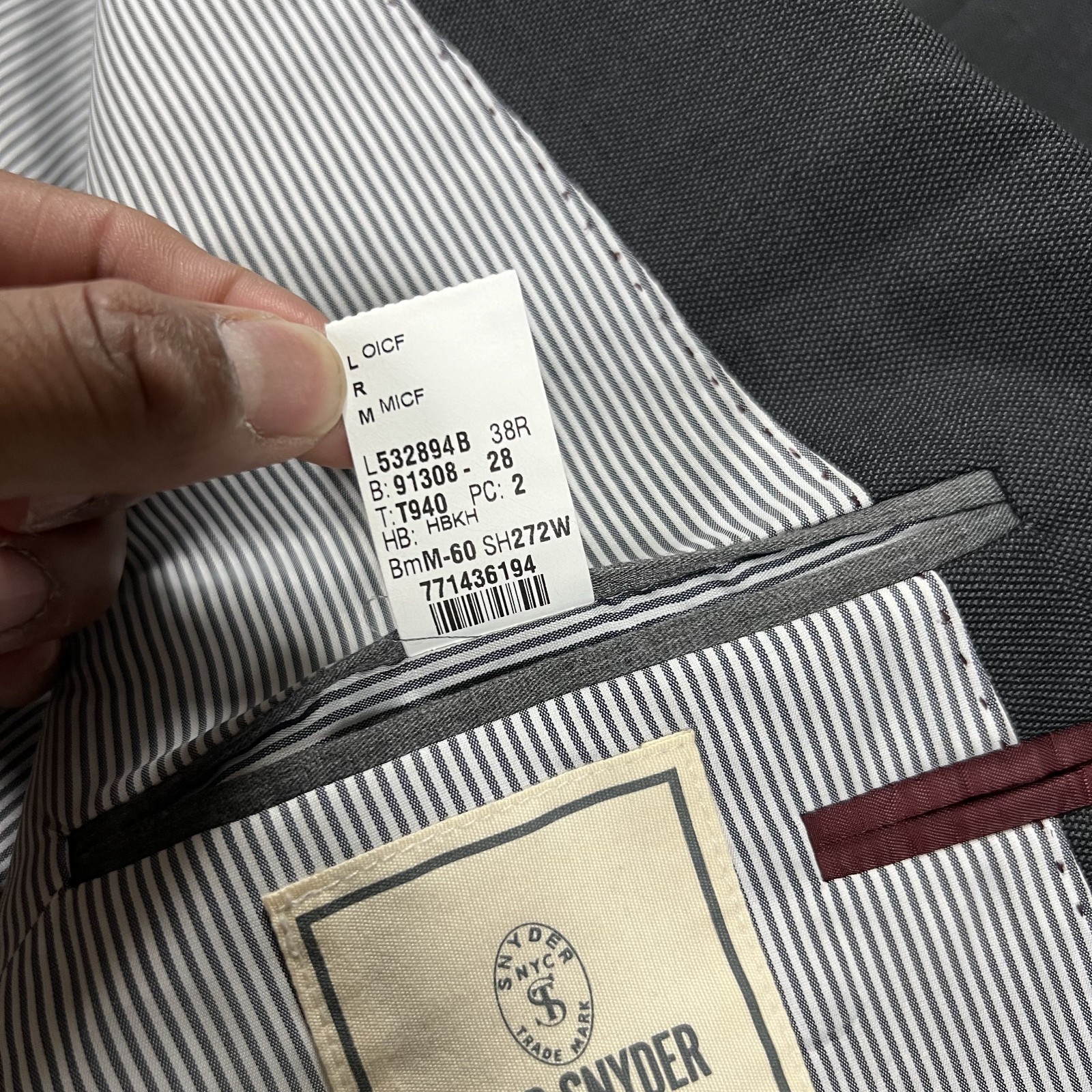 Todd Snyder Blazer Mens 38 R Gray Mayfair Fit 100% Wool New York Made in Canada