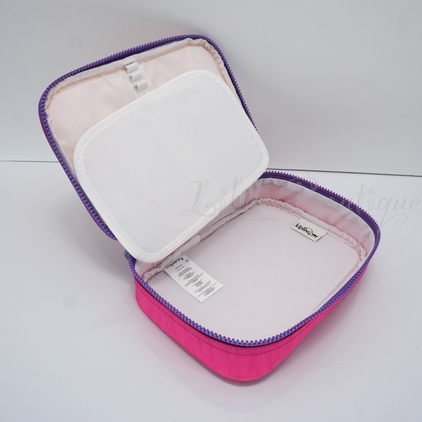 Kipling 100 Pens Case Pencil Accessory Polyamide KI0672 Chromapop Pink Orange 59