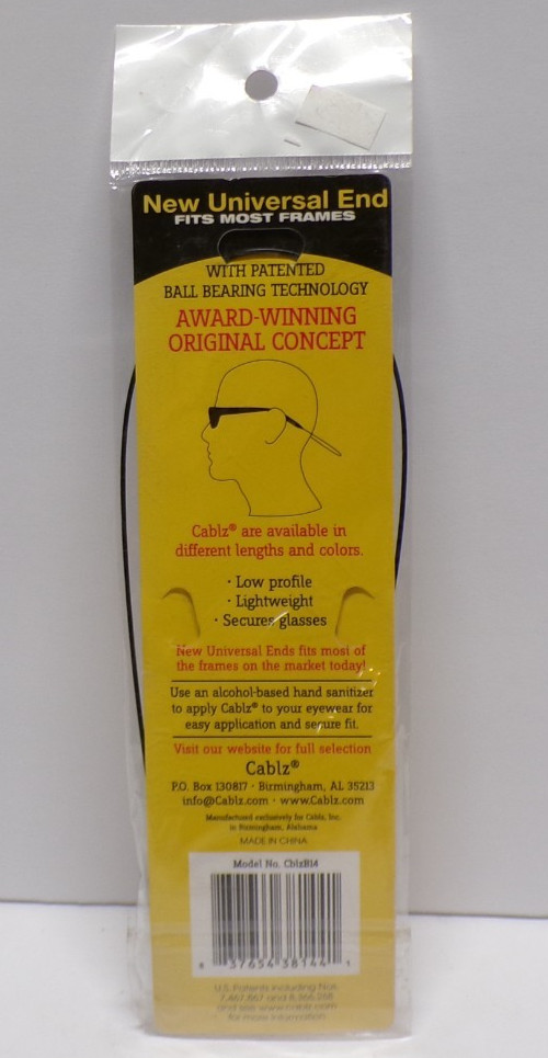 Cablz Original Eyewear Retainer Fits Most Frames 14″ Cable Length