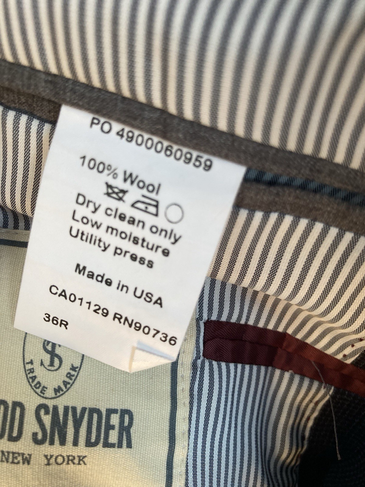 Todd Snyder Mens Size 36R Blue Plaid Wool Mayfair Fit Blazer USA Made [360]