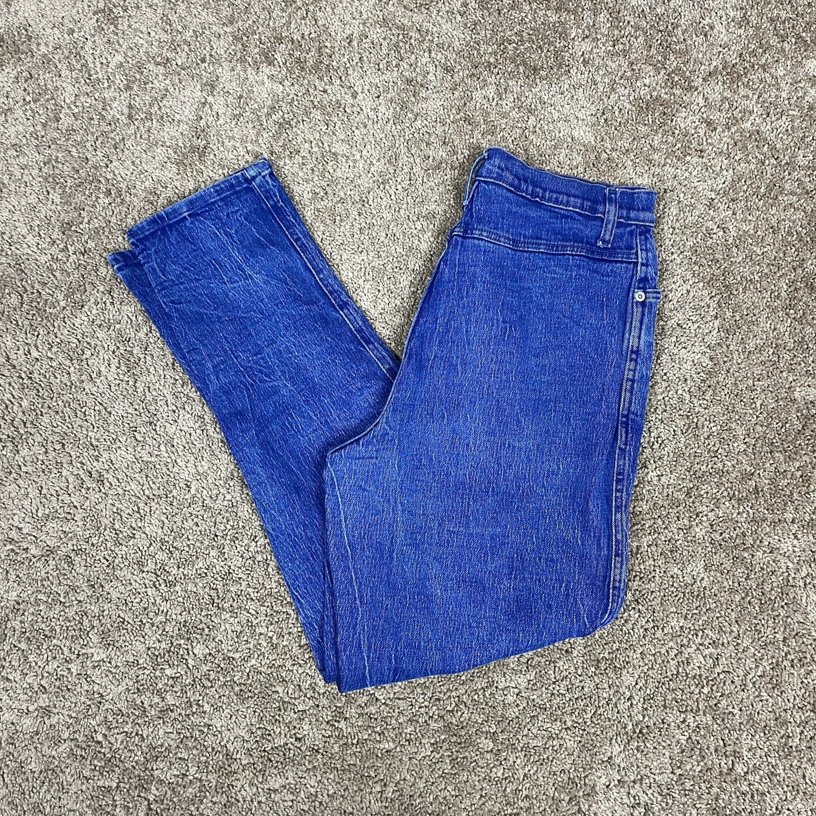 Vintage Northwest Blue High-Rise Jeans Womens 30Wx29L Blue Indigo 90s Mom Jean