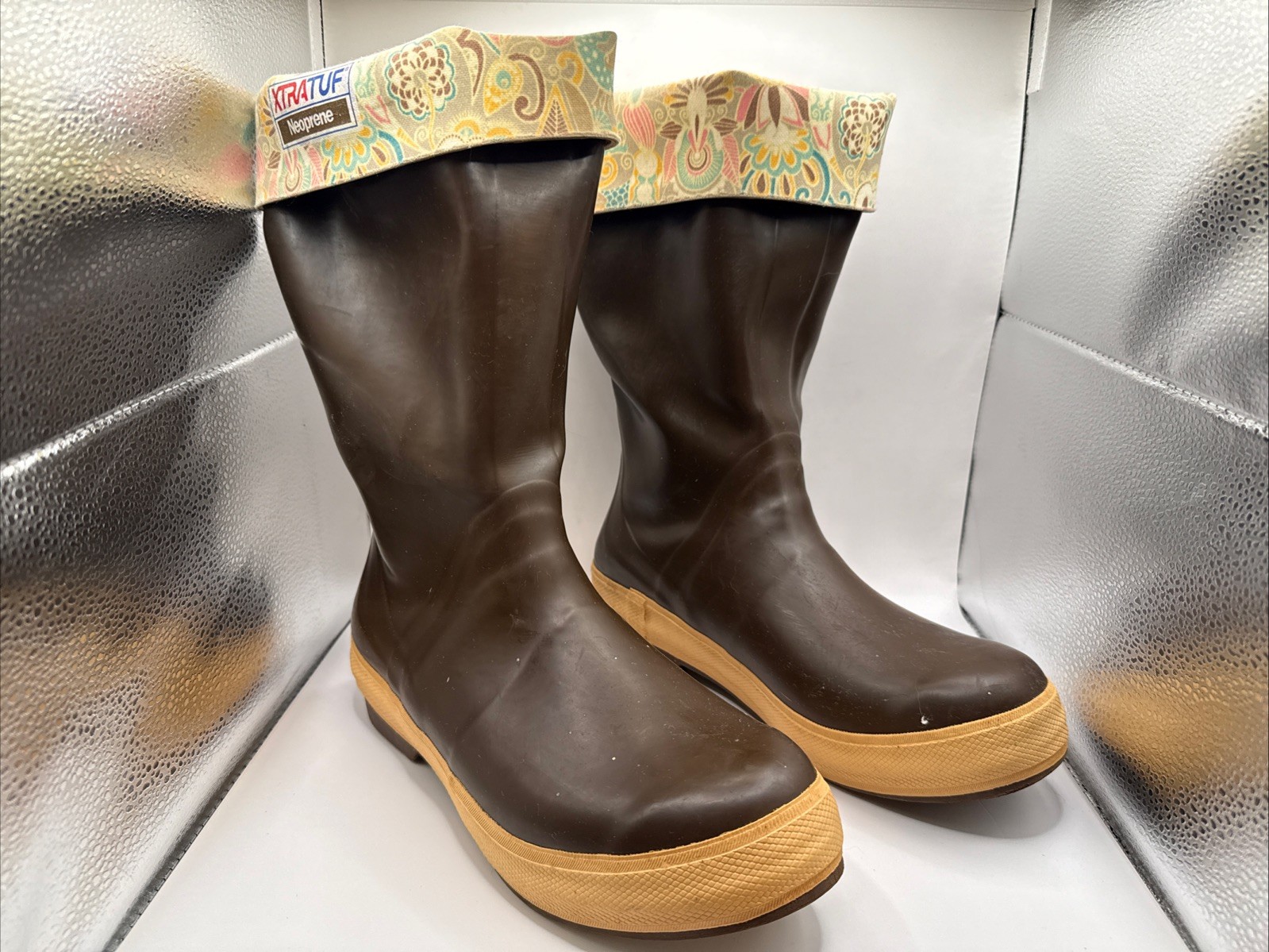 Xtratuf Neoprene Women’s 15 In Deck Boating Fishing Rain Boots Lined – Size 10